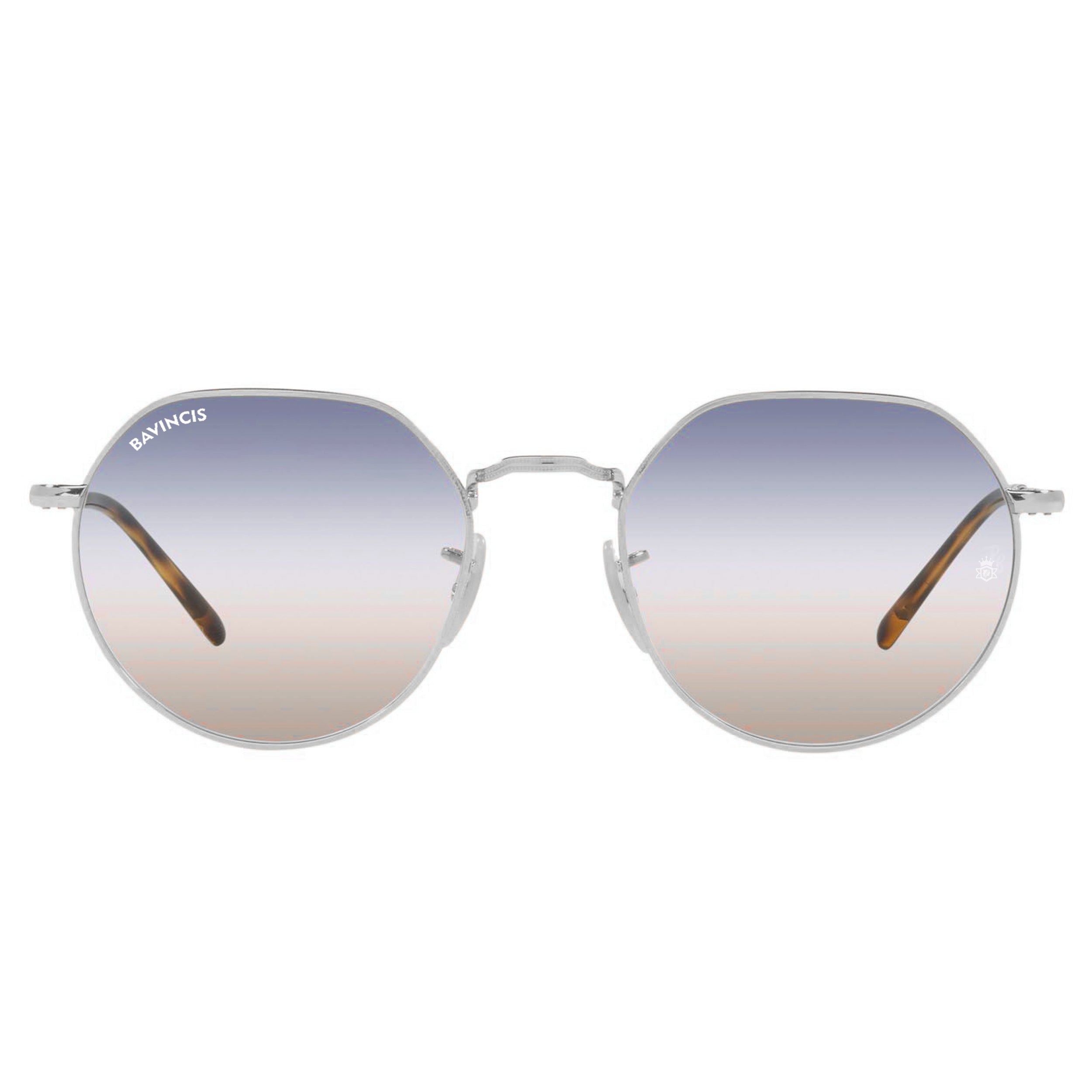 Bavincis Cooper Silver And Blue-Brown Gradient Edition Sunglasses
