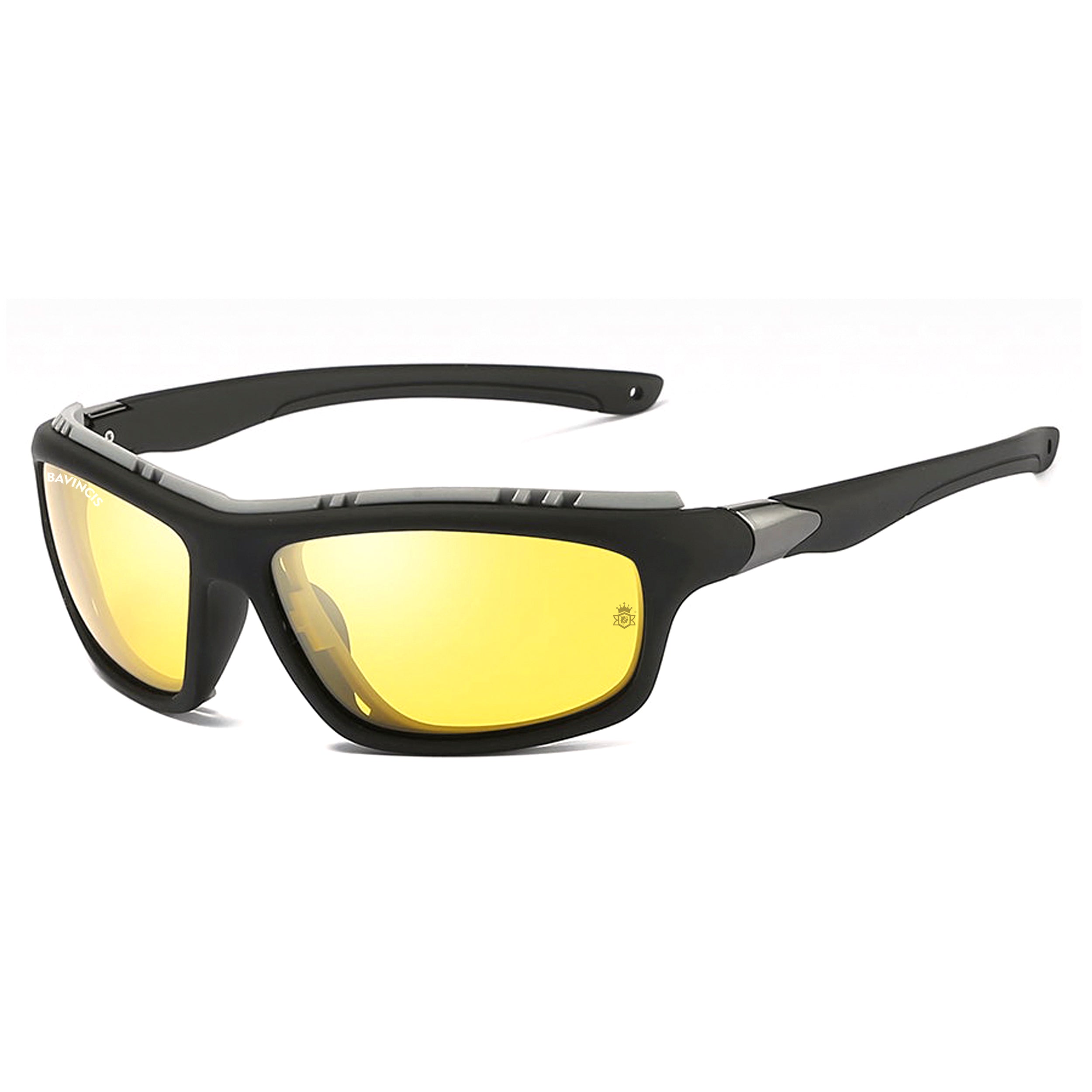 Bavincis Albert Black and Yellow Sports Edition Sunglasses
