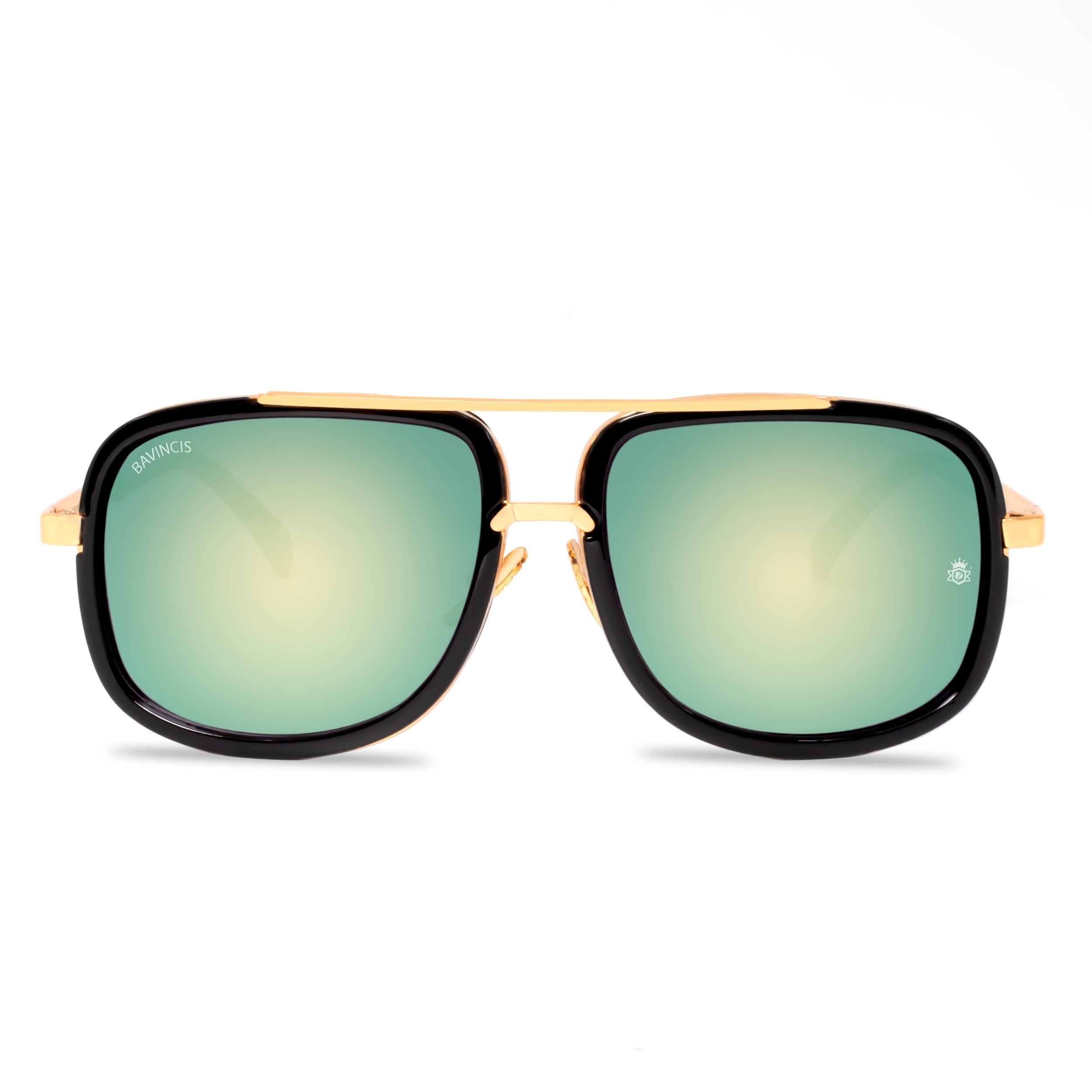 Bavincis Spectral Gold And Green Mercury Edition Sunglasses