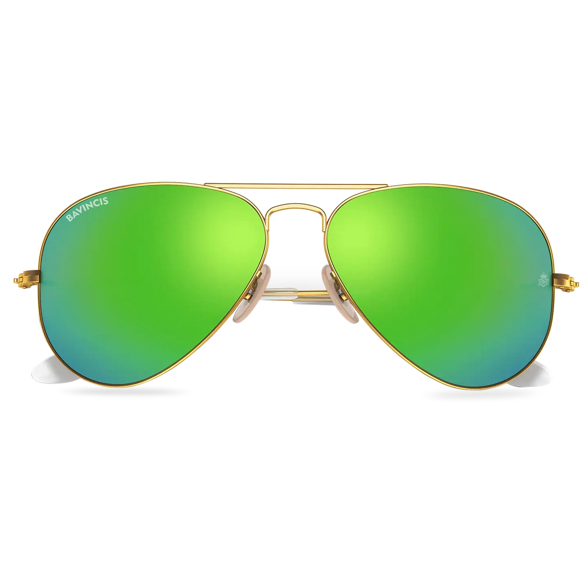 Bavincis Tommy Gold Green Mercury Edition Sunglasses