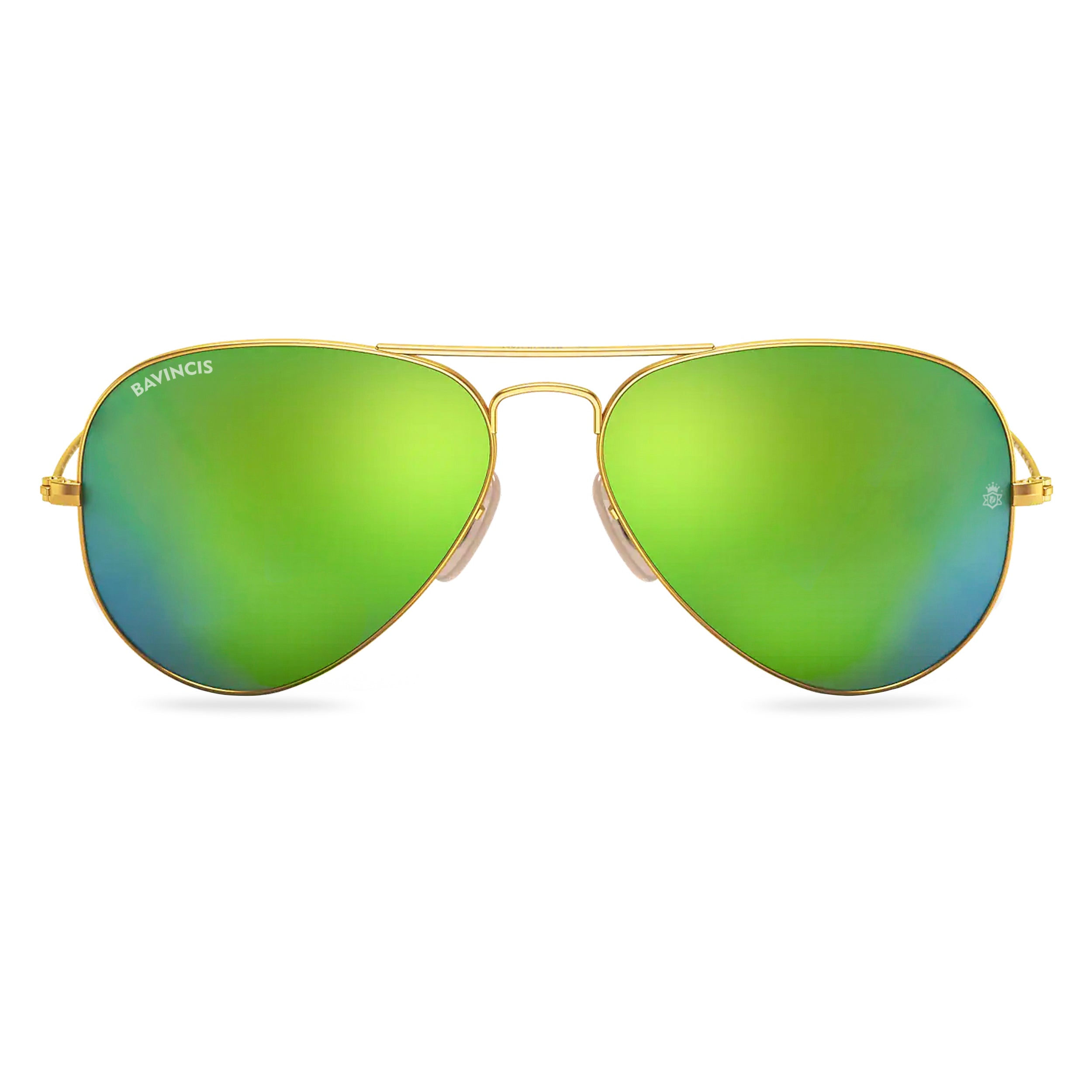 Bavincis Tommy Gold Green Mercury Edition Sunglasses