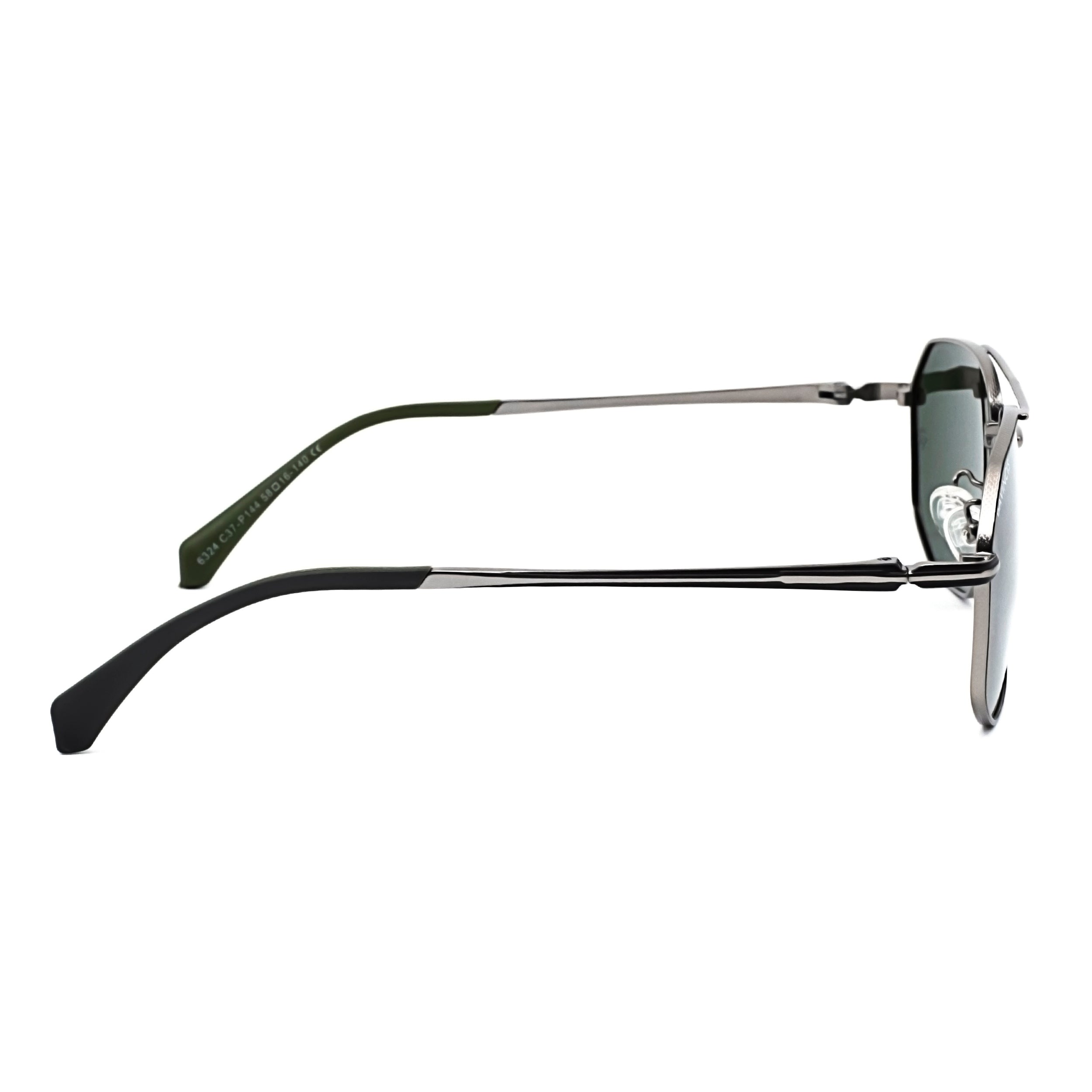 Bavincis Glance Silver And Green Edition Sunglasses