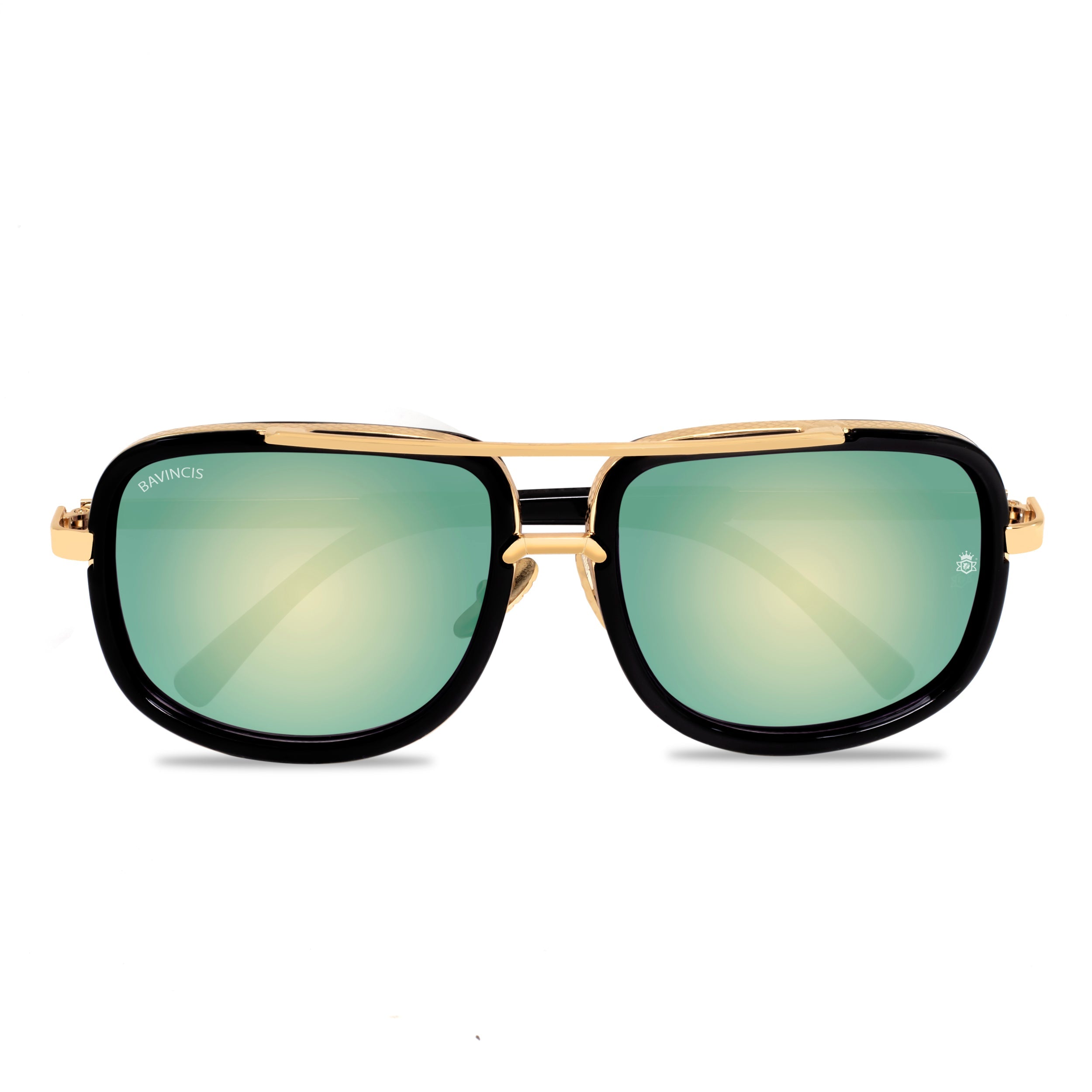 Bavincis Spectral Gold And Green Mercury Edition Sunglasses