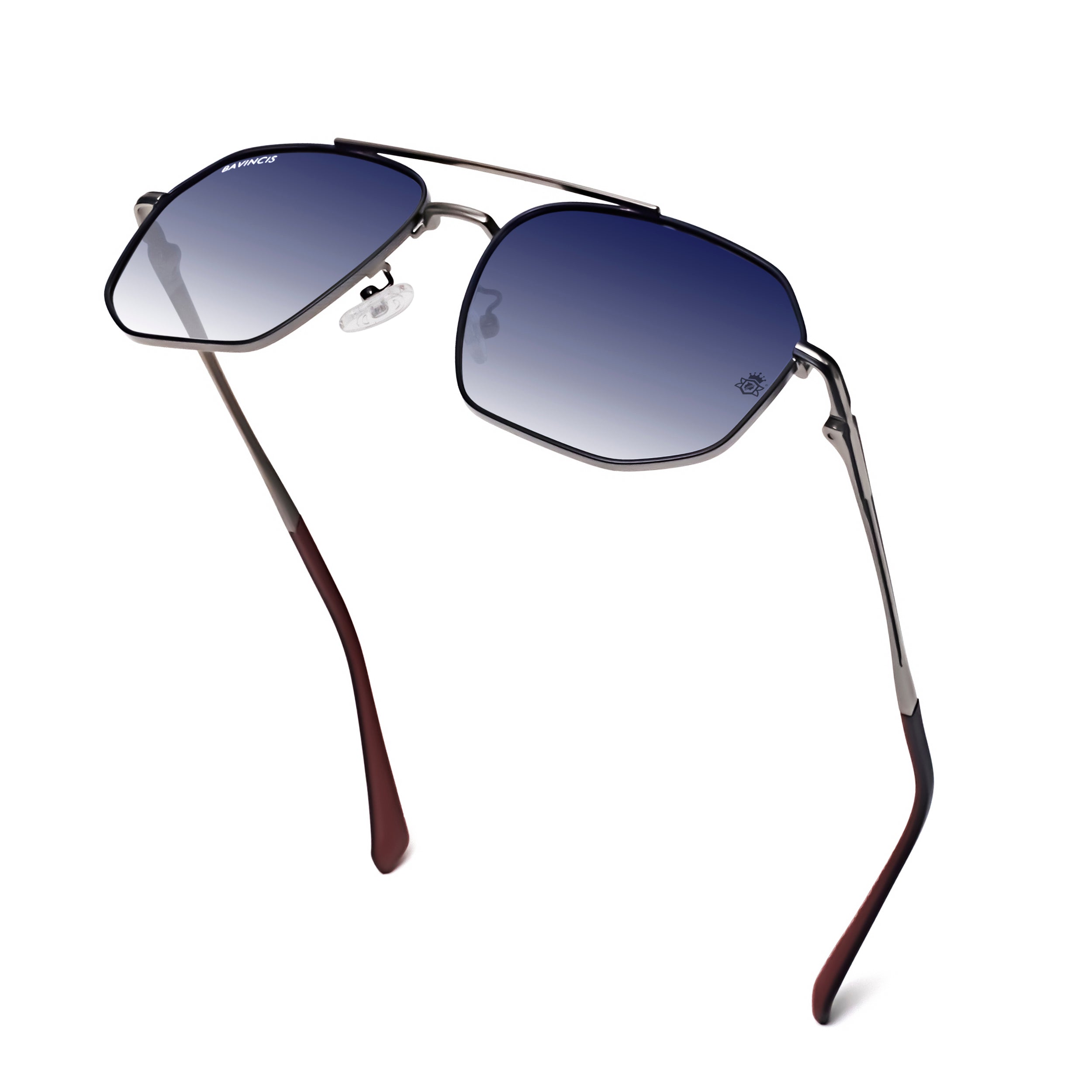 Bavincis Glance Silver And Blue Gradient Edition Sunglasses