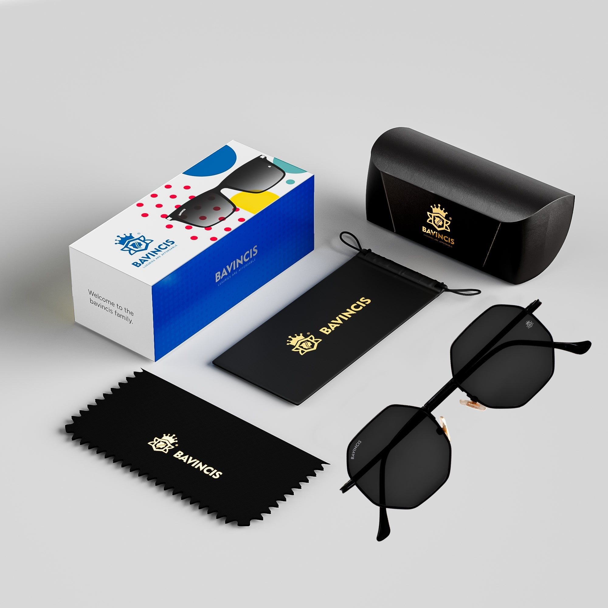 Bavincis BayStacks Black And Black Edition Sunglasses