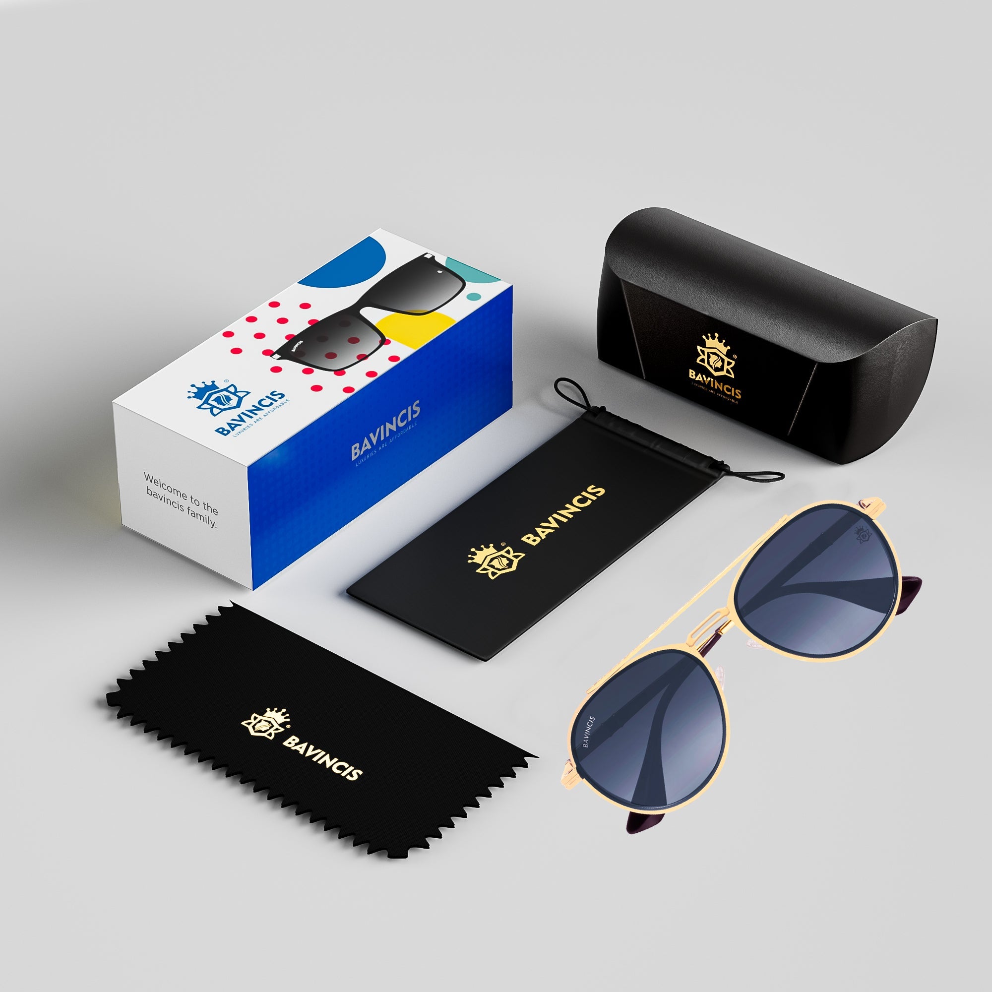 Bavincis Kindon Gold And Grey Gradient Edition Sunglasses