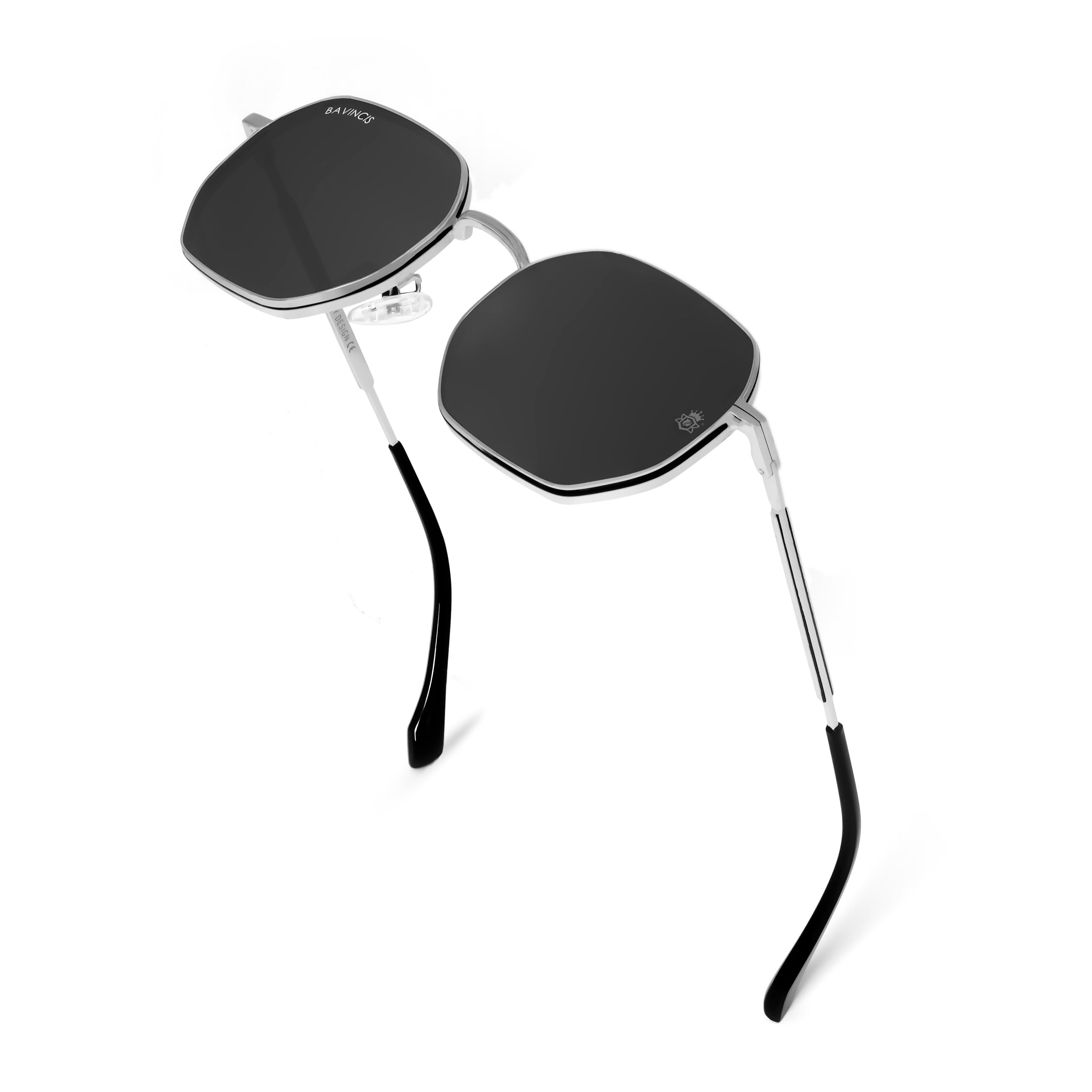 Bavincis Baycan Silver And Black Edition Sunglasses