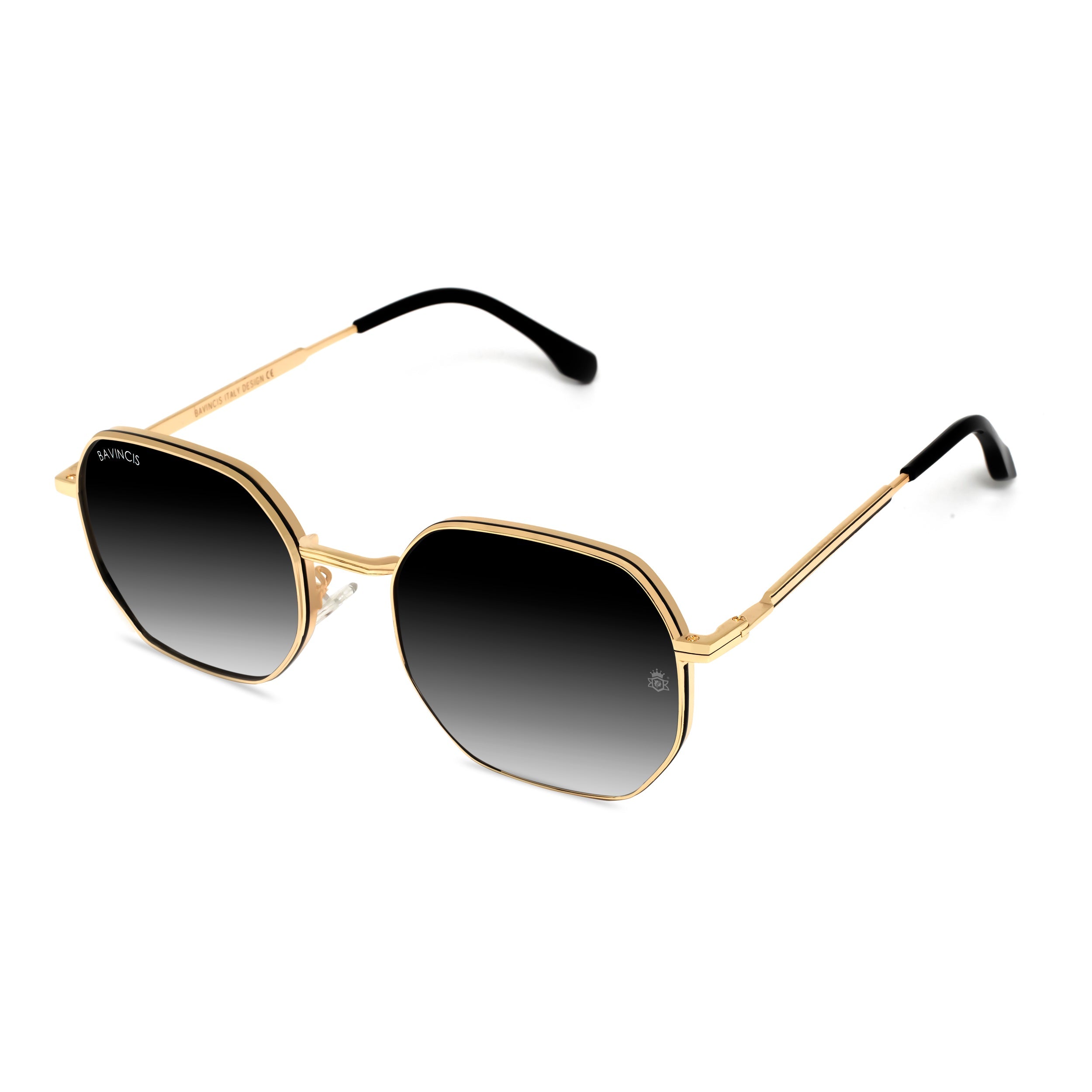 Bavincis Baycan Gold And Gray Gradient Edition Sunglasses