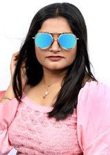 Bavincis Fleets Gold And Blue Mercury Edition Sunglasses