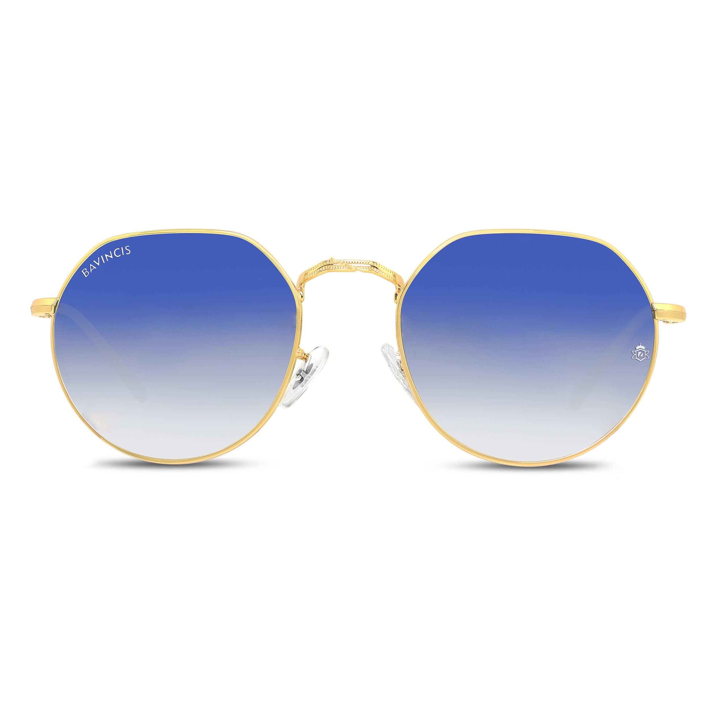 Bavincis Cooper Gold And Blue Gradient Edition Sunglasses