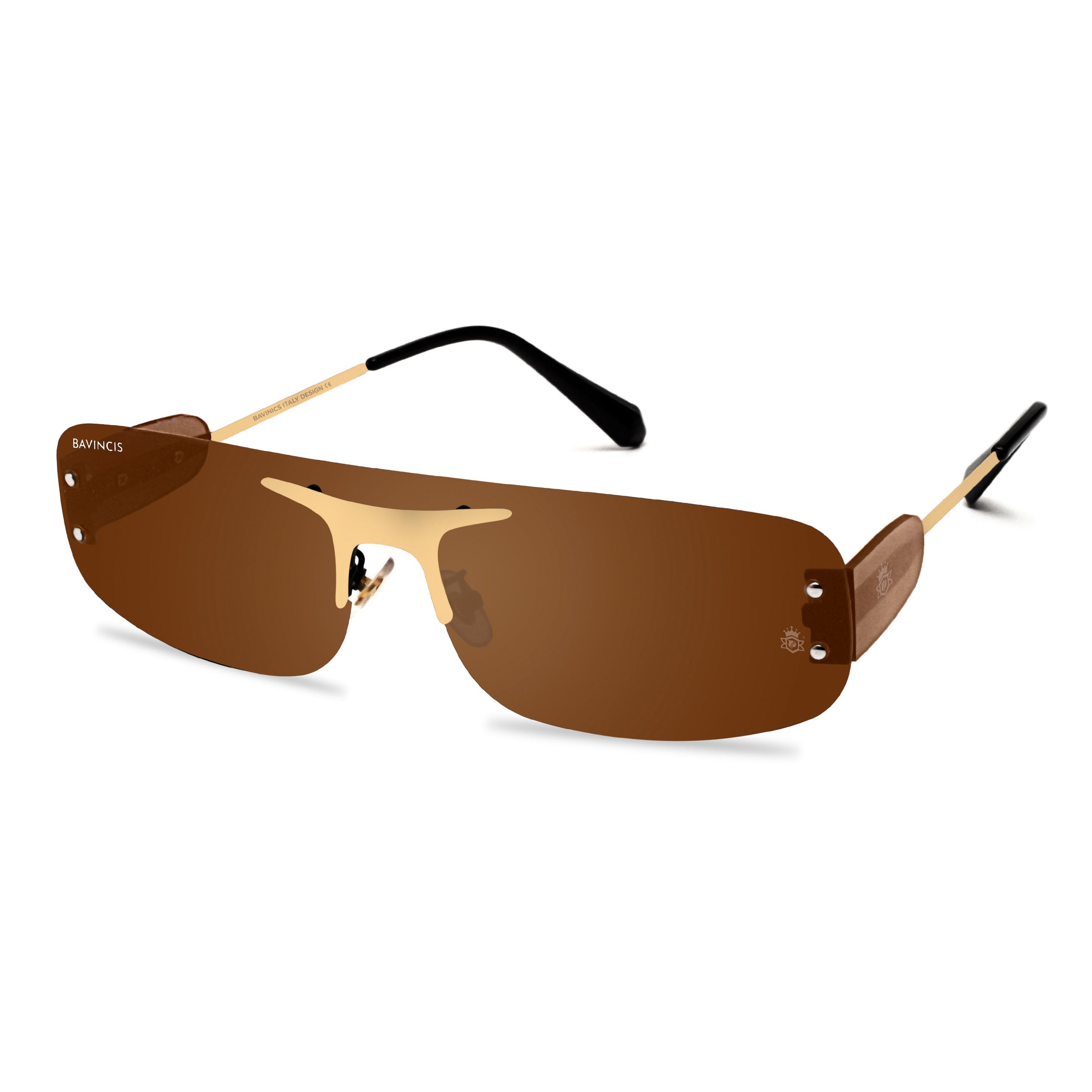 Bavincis Bayons Gold And Brown Edition Sunglasses