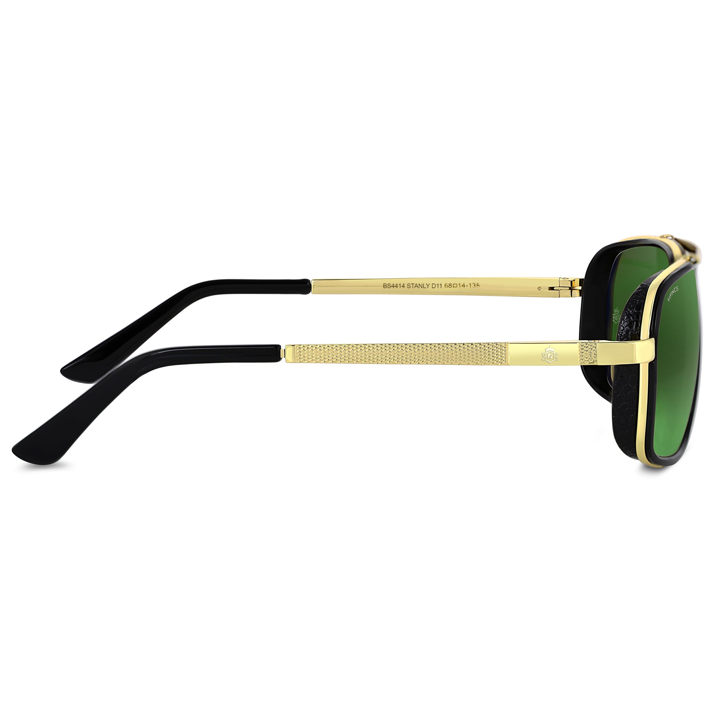 Bavincis Stanly D11 Gold and Green Edition Sunglasses