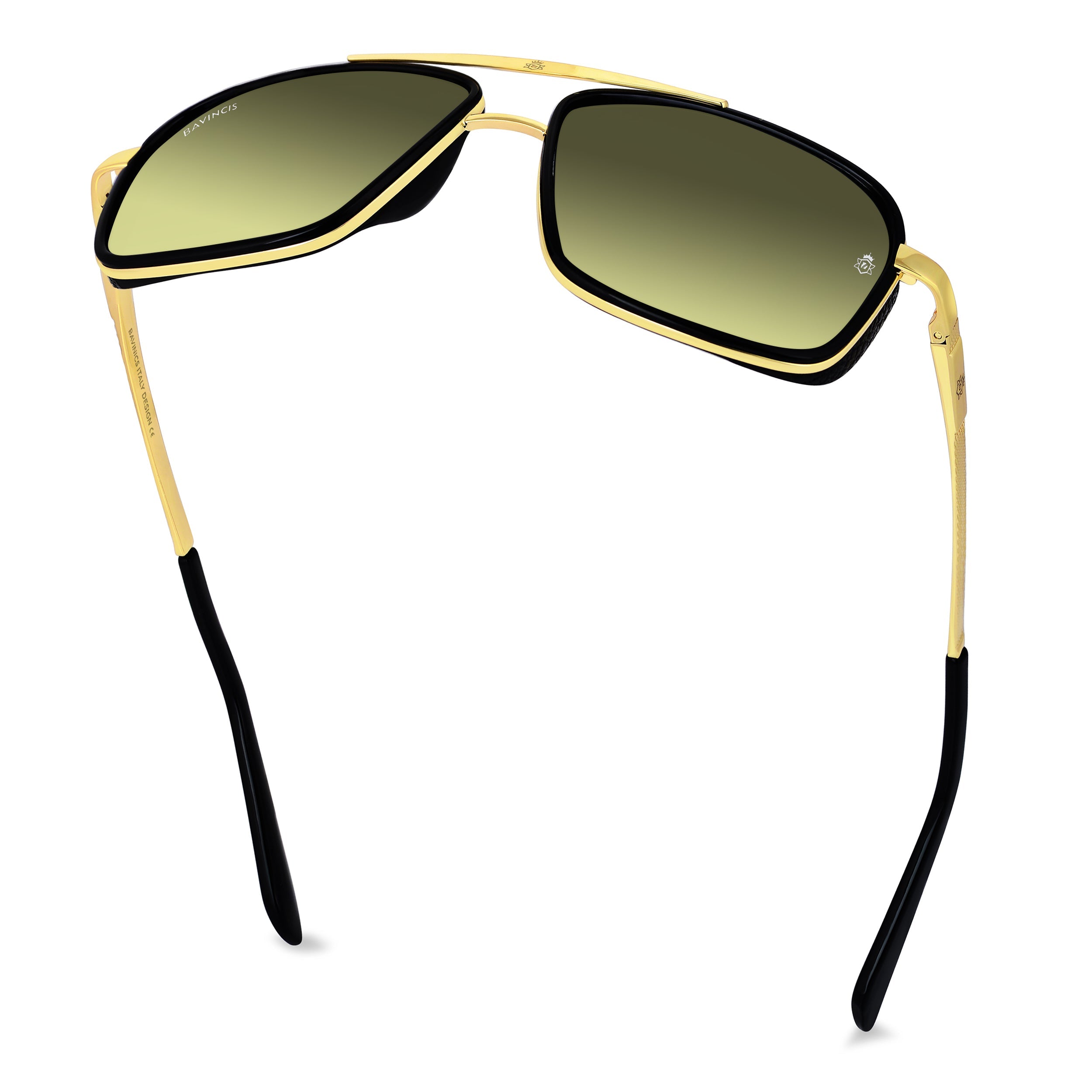 Bavincis Stanly D11 Gold And Yellow Green Gradient Edition Sunglasses
