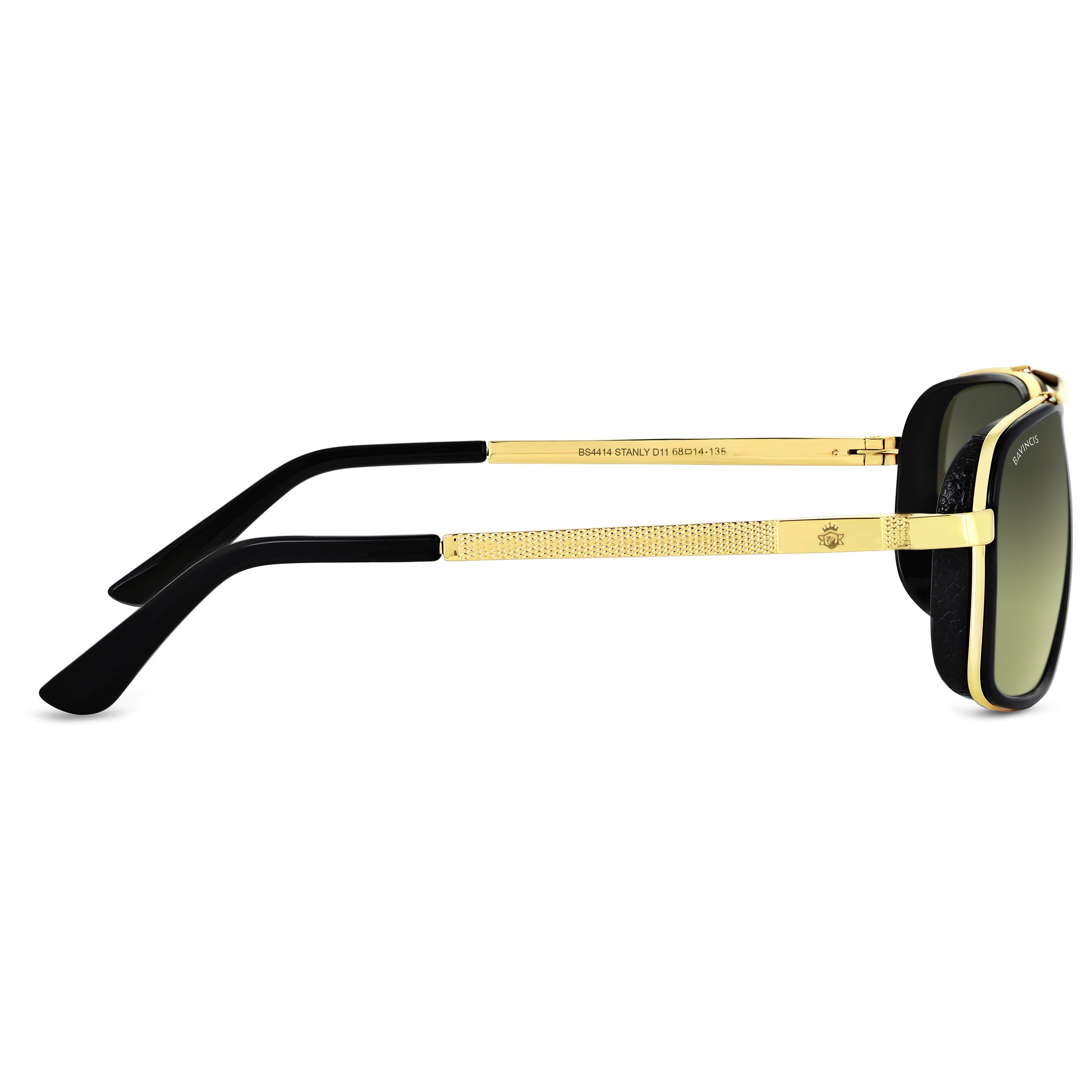 Bavincis Stanly D11 Gold And Yellow Green Gradient Edition Sunglasses