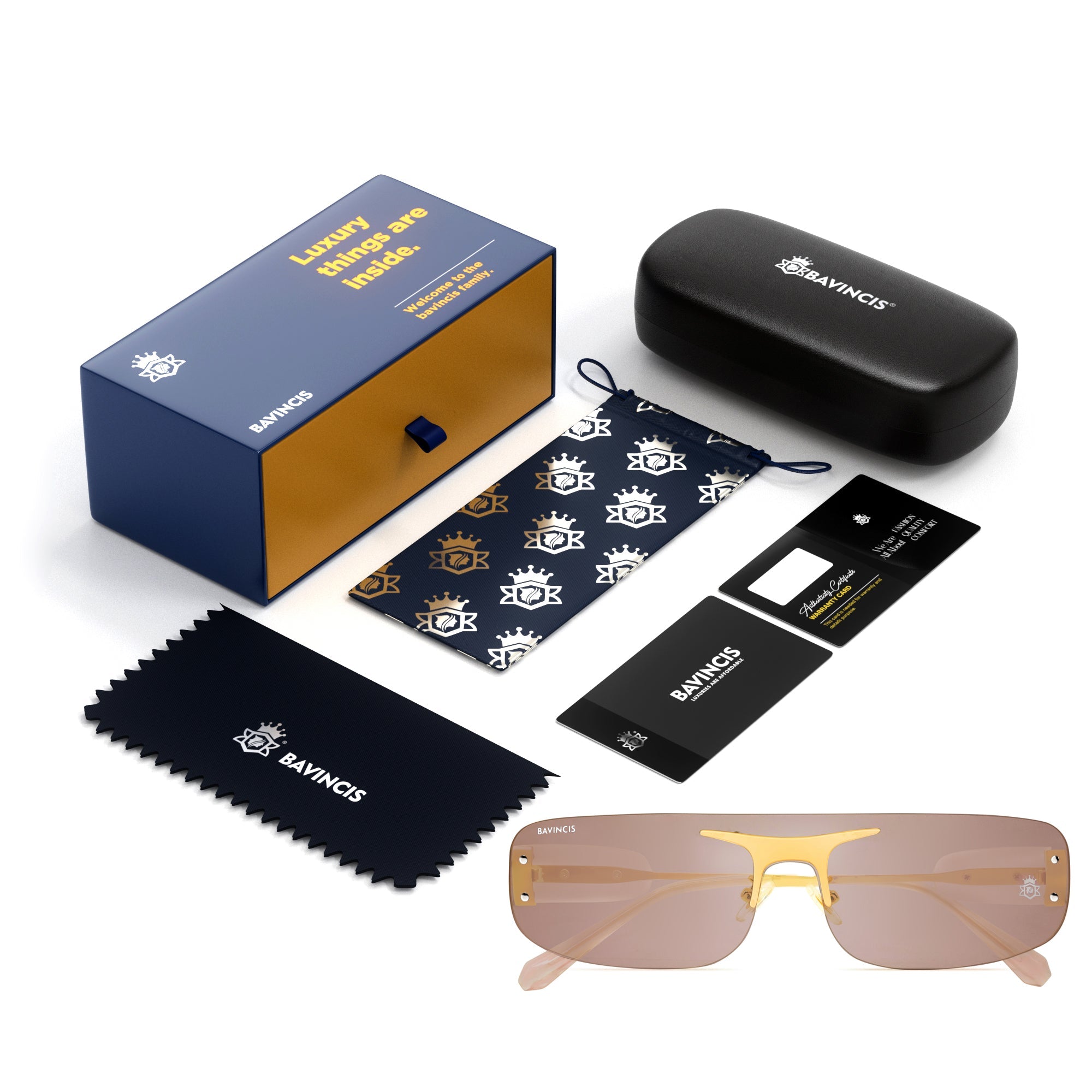 Bavincis Bayons Gold Classic Brown Edition Sunglasses