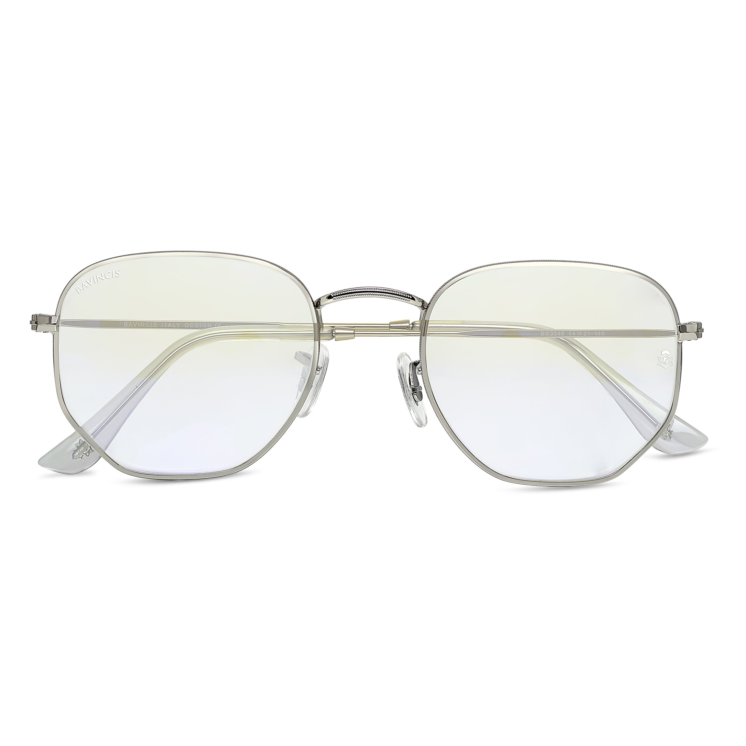 Bavincis Gemini silver and White AntiRay Edition Sunglasses