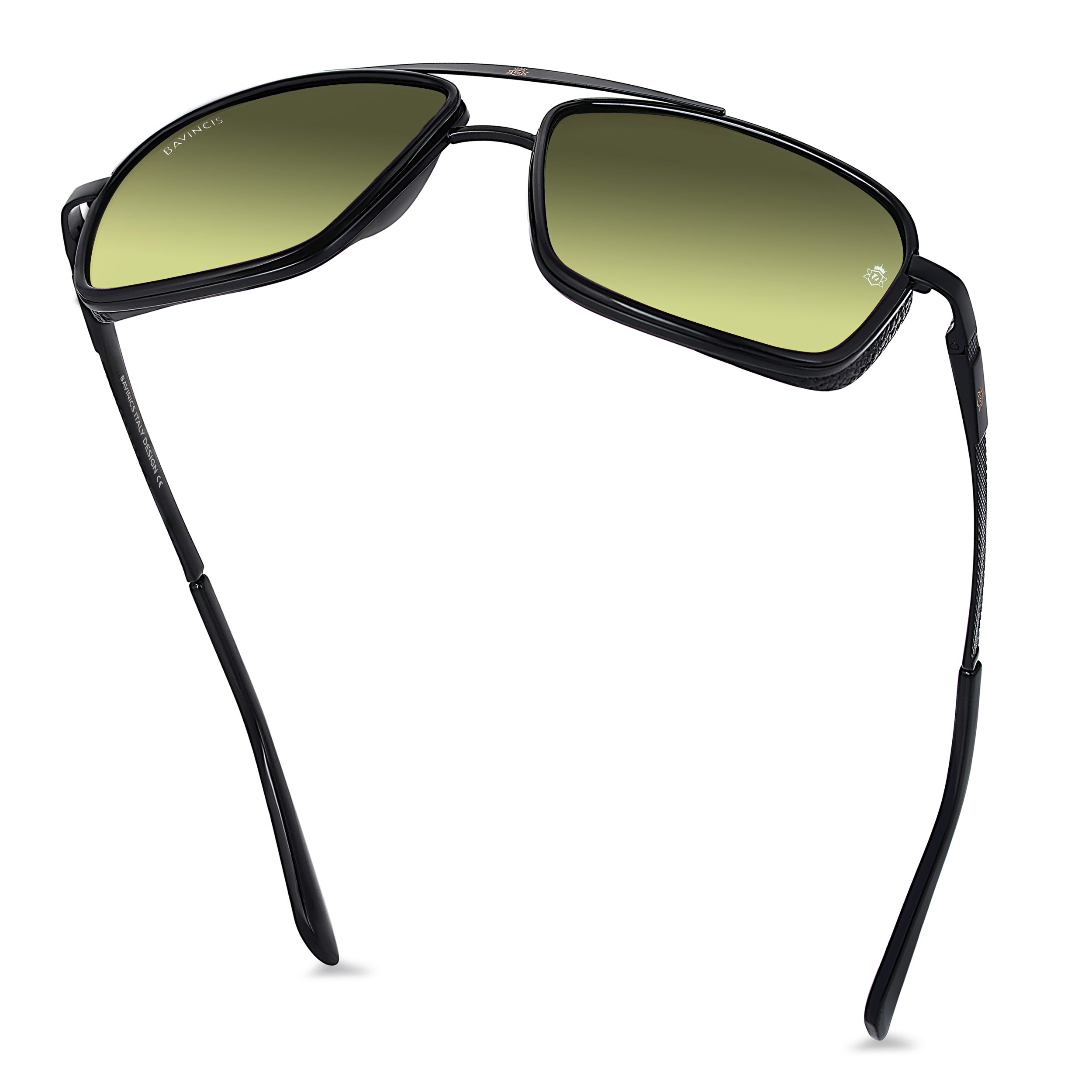 Bavincis Stanly D11 Black And Yellow Green Gradient Edition Sunglasses