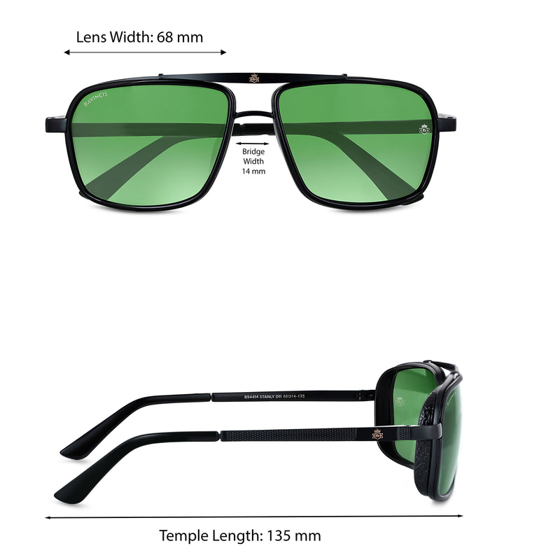 Bavincis Stanly D11 Black And Green Edition sunglasses