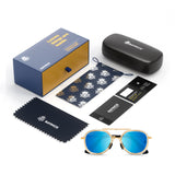 Bavincis Fleets Gold And Blue Mercury Edition Sunglasses