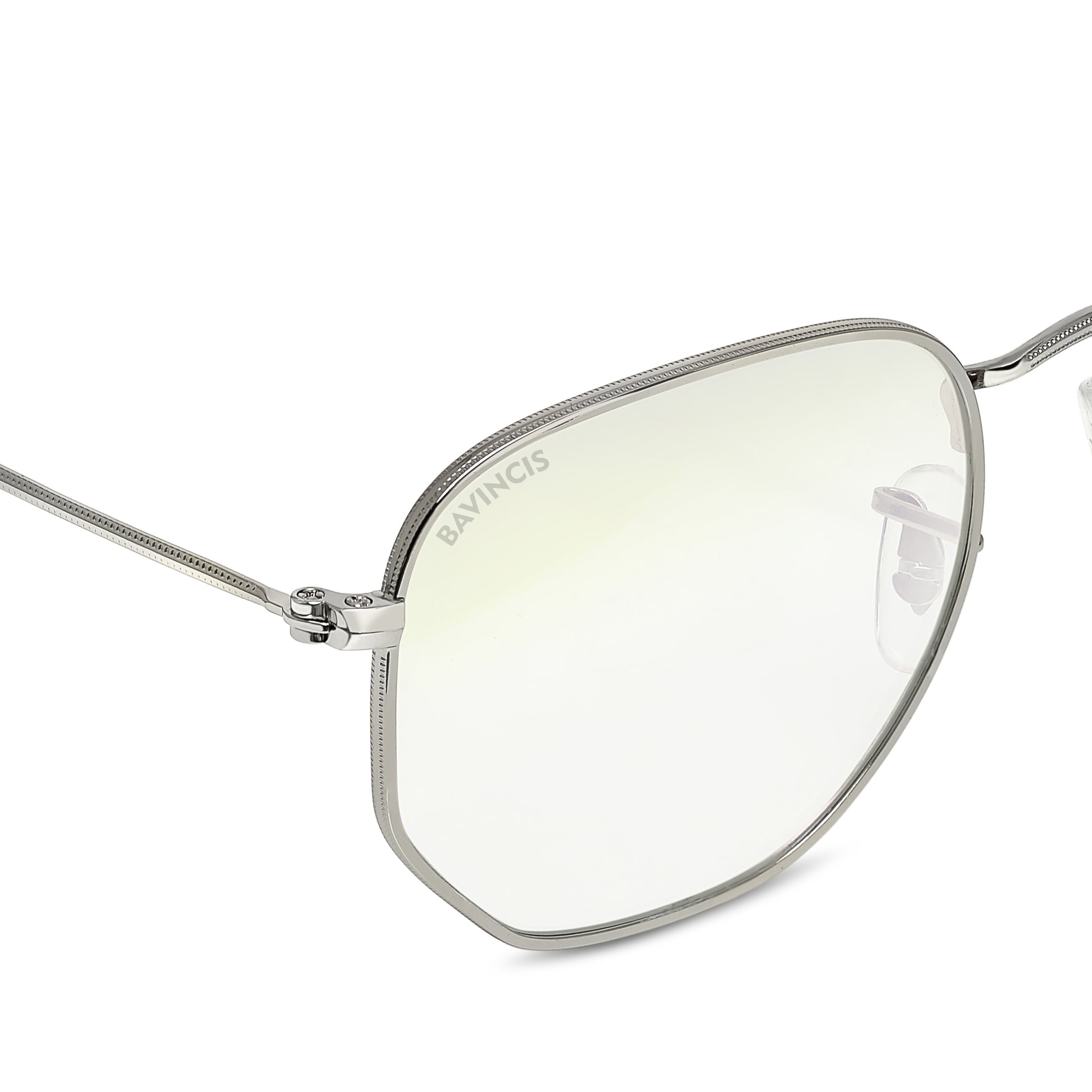 Bavincis Gemini silver and White AntiRay Edition Sunglasses