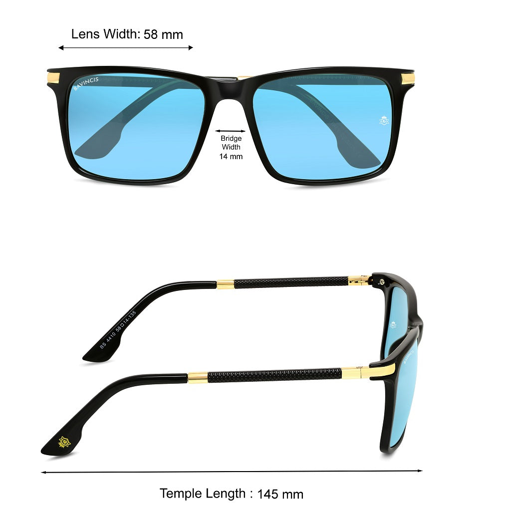 Bavincis Milano Black And Blue Edition Sunglasses - BAVINCIS