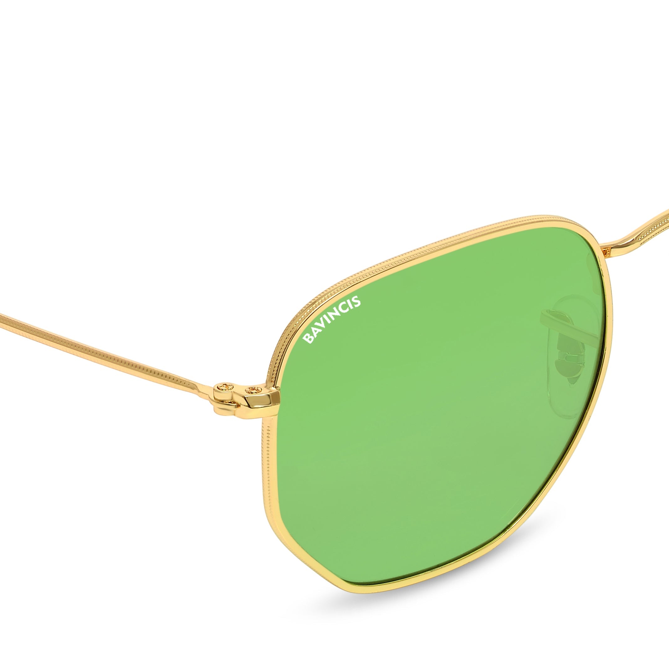 Bavincis Gemini Gold And Green Candy Edition Sunglasses