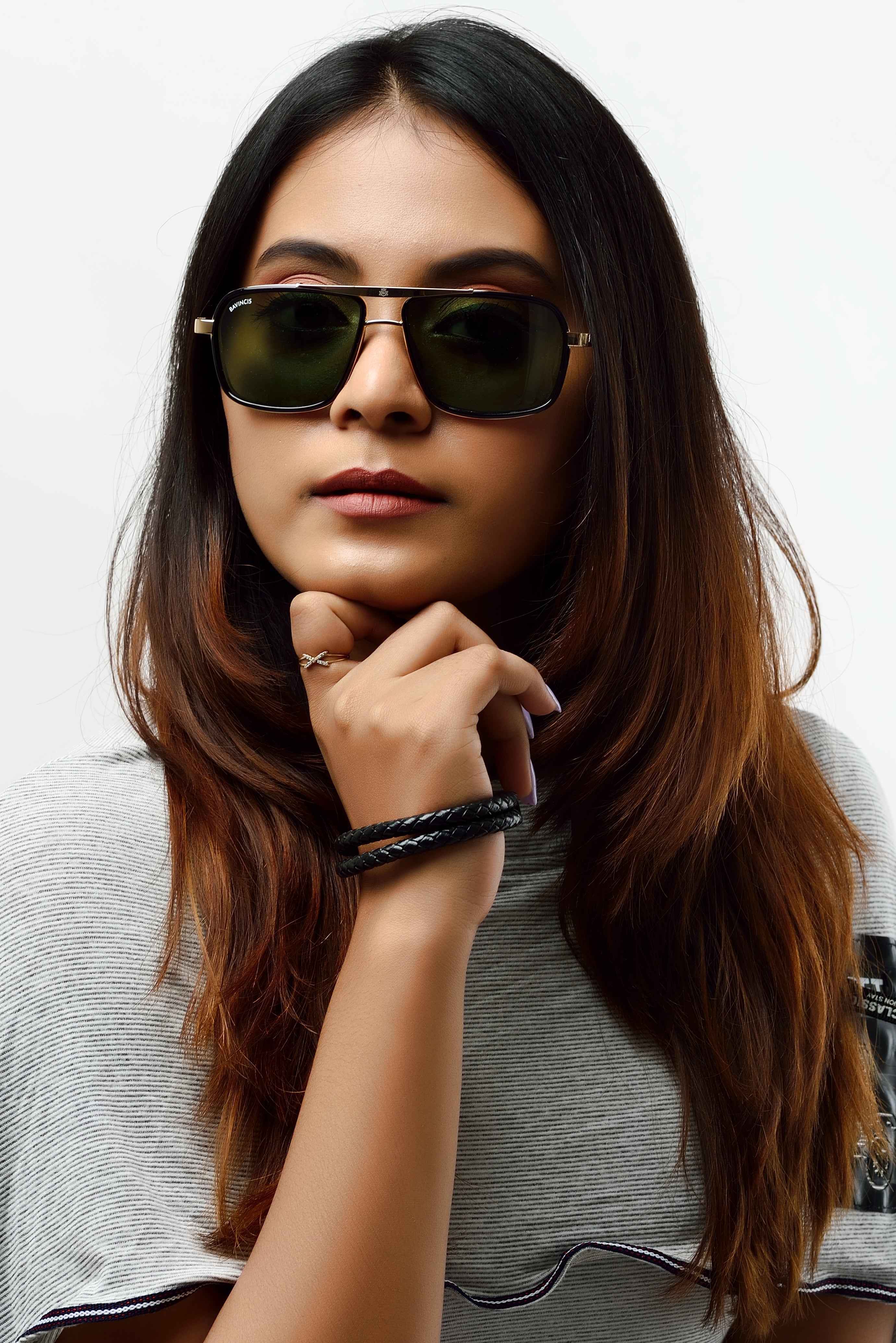 Bavincis Stanly D11 Gold and Green Edition Sunglasses - BAVINCIS