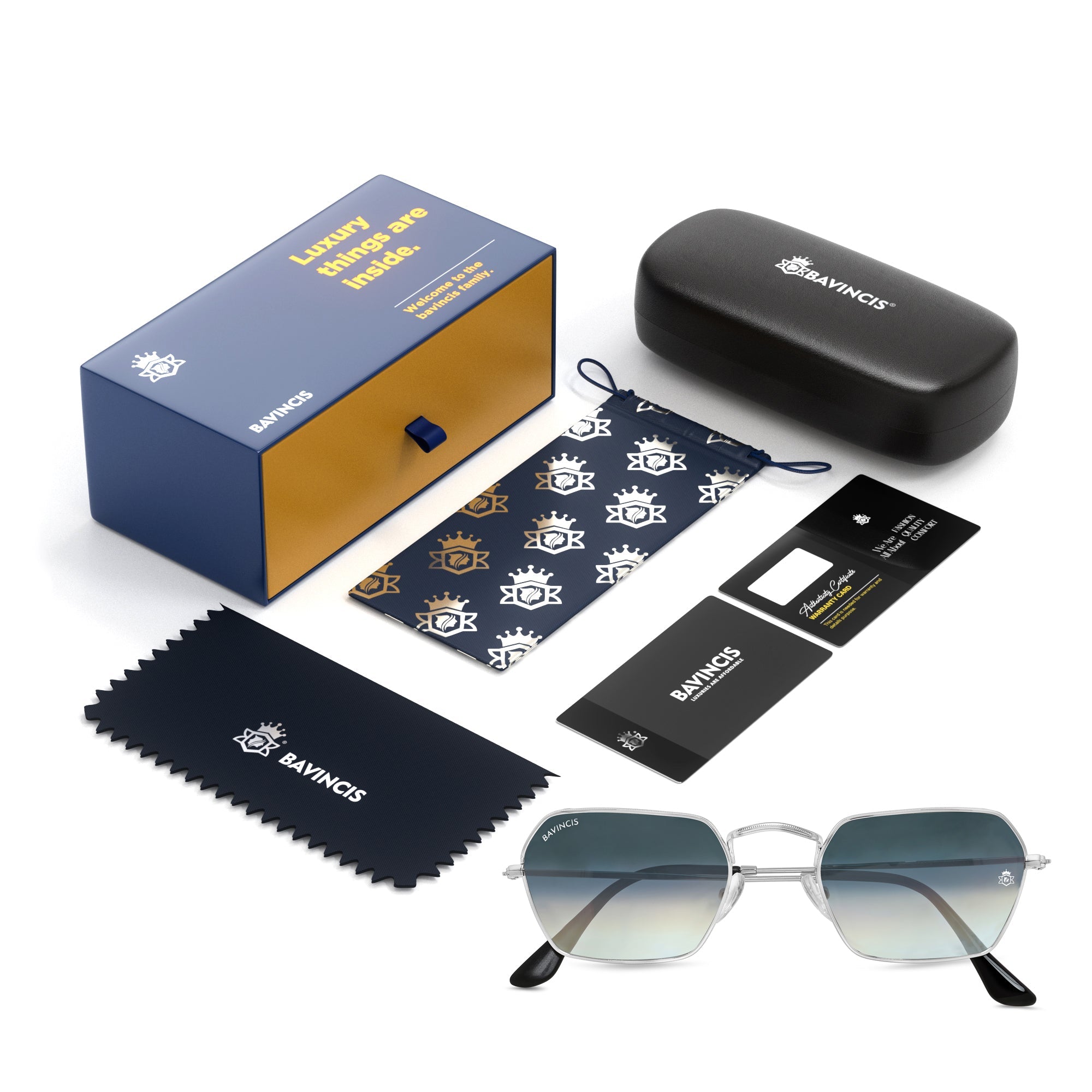 Bavincis Delight Silver And Grey Gradient Edition Sunglasses