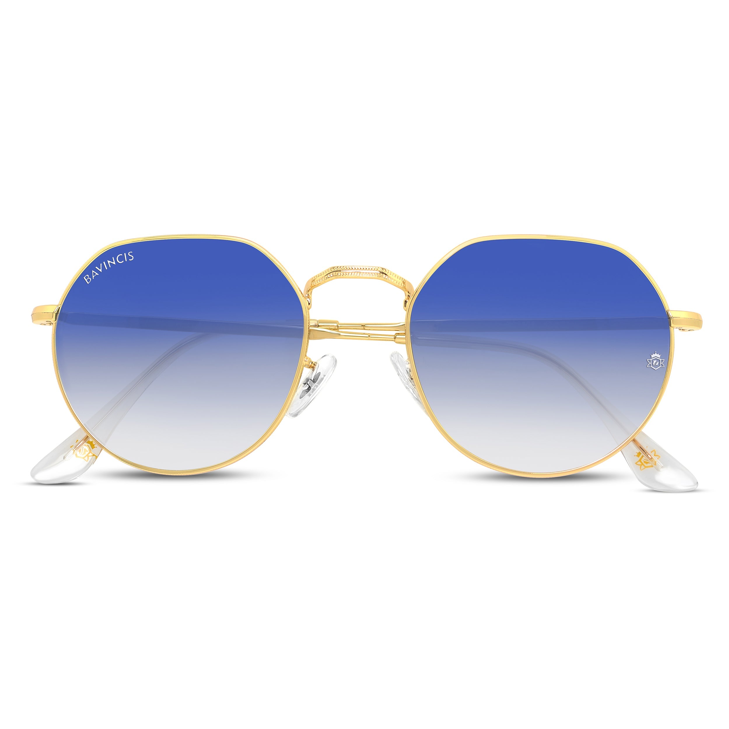 Bavincis Cooper Gold And Blue Gradient Edition Sunglasses