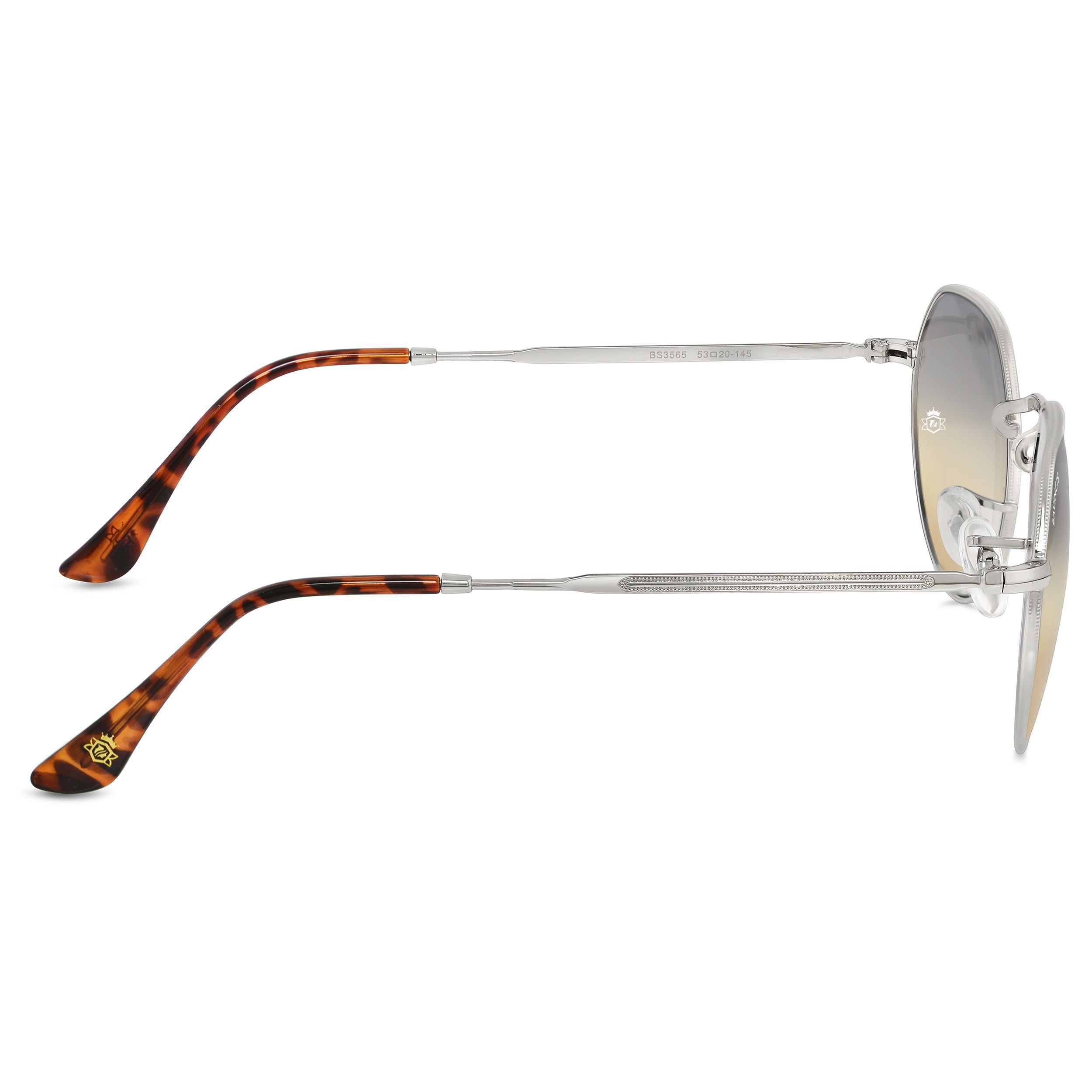 Bavincis Cooper Silver And Gray Brown Gradient Edition Sunglasses