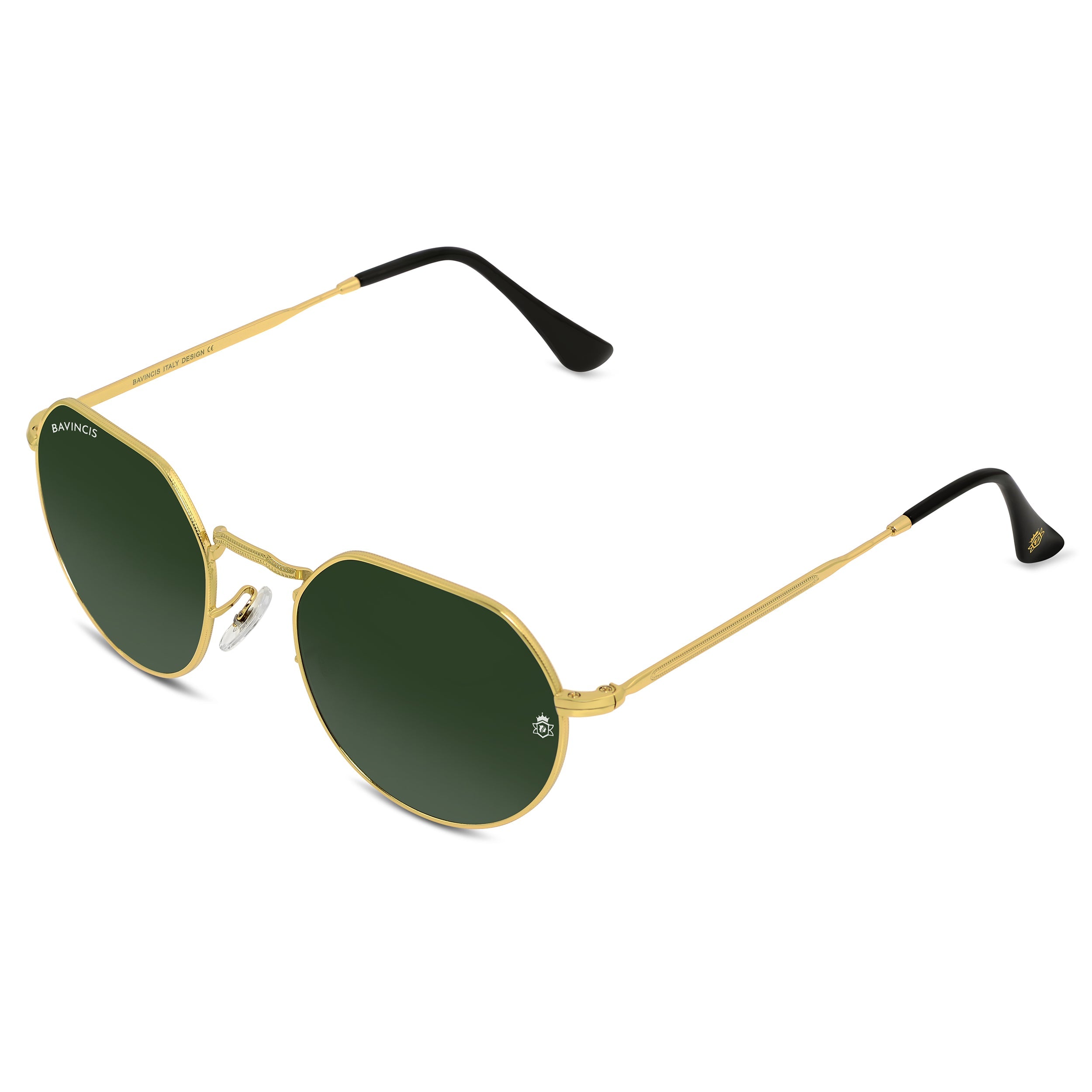 Bavincis Cooper Gold And Green Edition Sunglasses