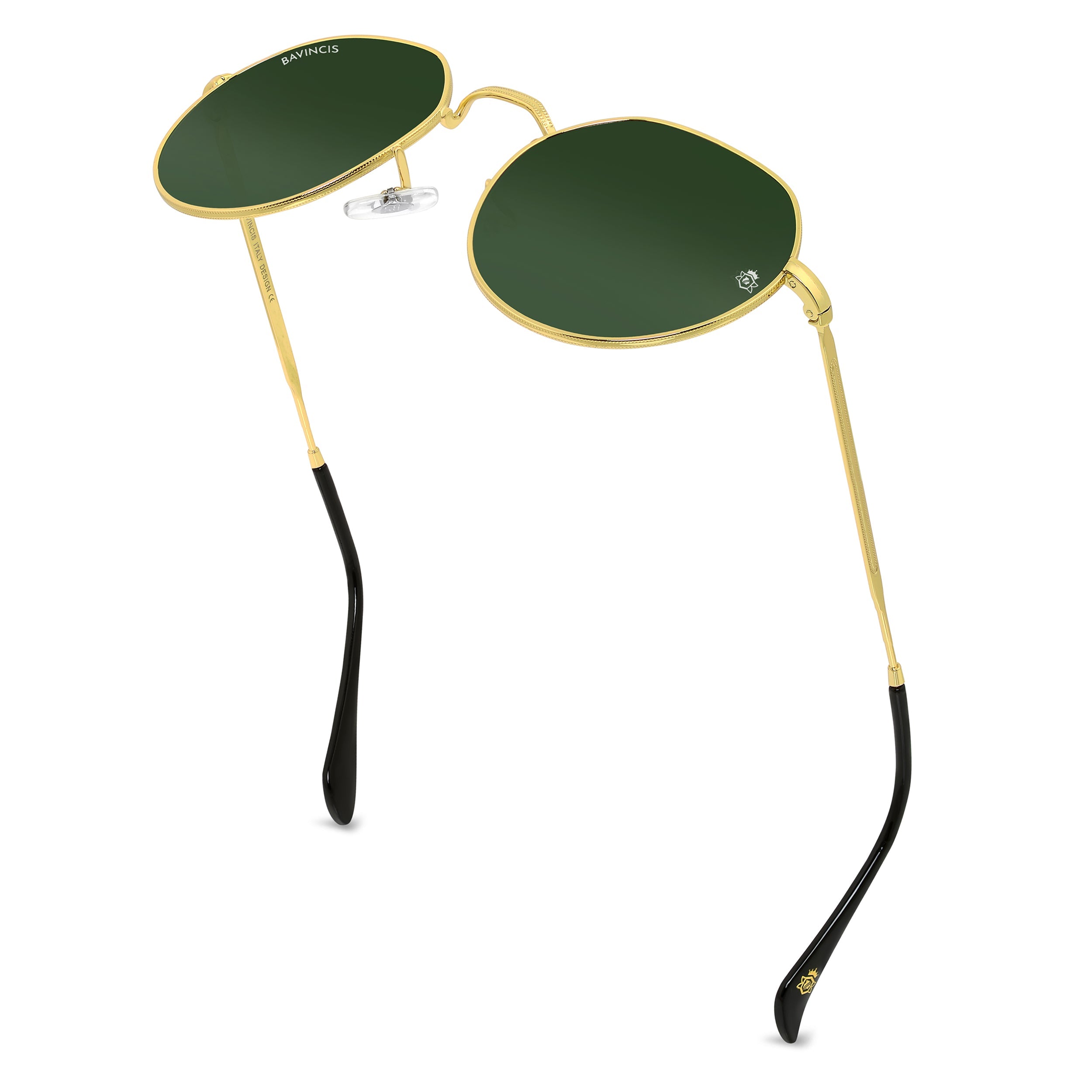 Bavincis Cooper Gold And Green Edition Sunglasses