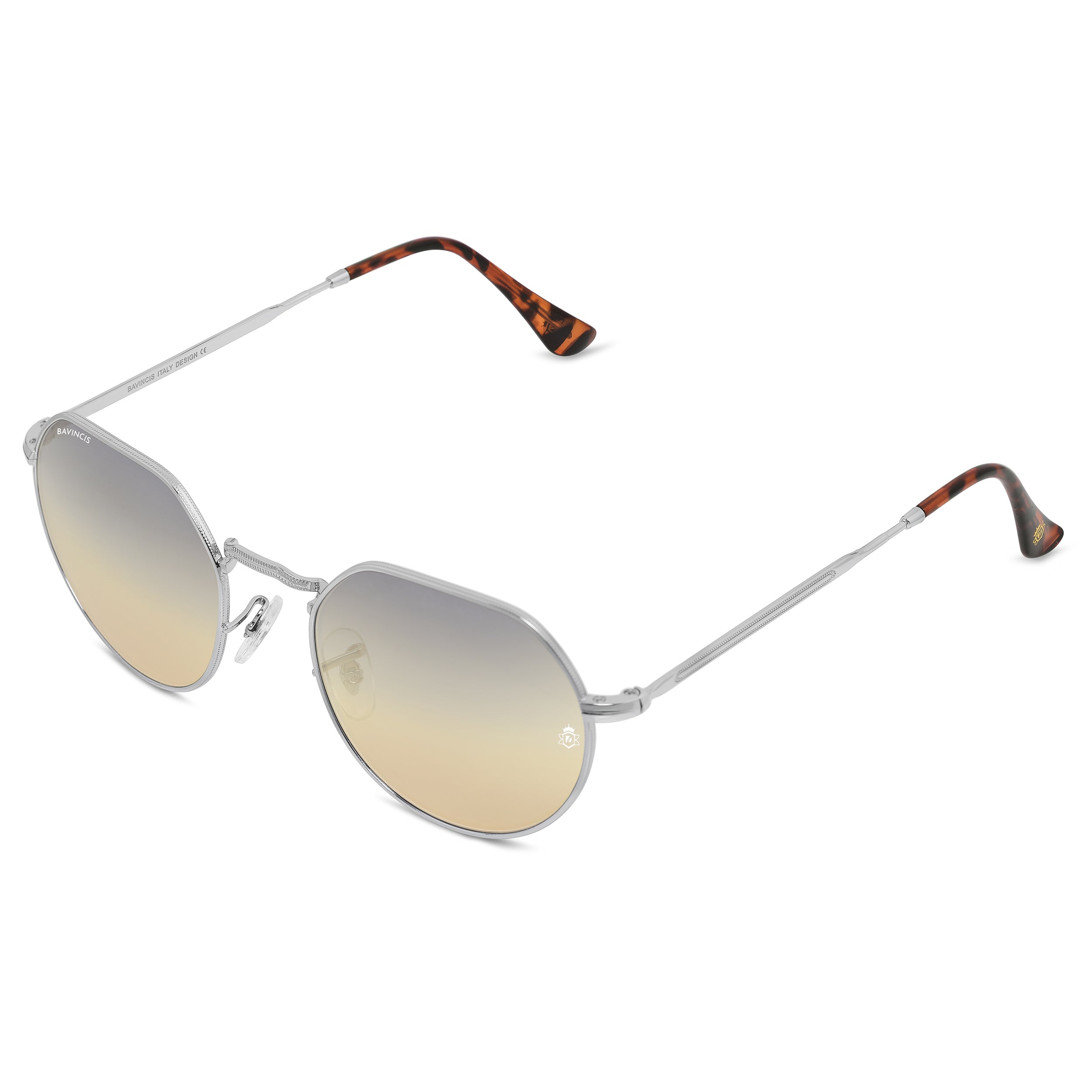 Bavincis Cooper Silver And Gray Brown Gradient Edition Sunglasses
