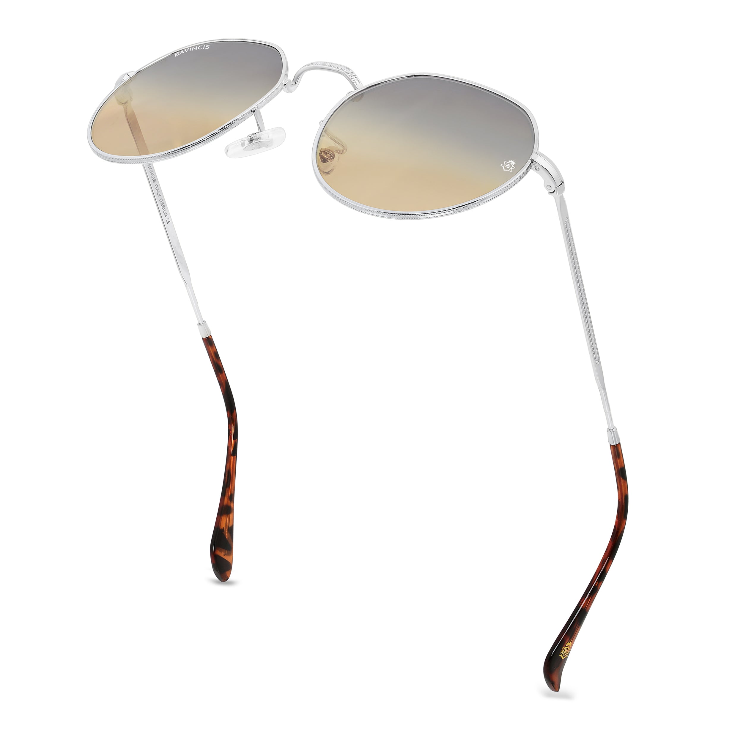 Bavincis Cooper Silver And Gray Brown Gradient Edition Sunglasses