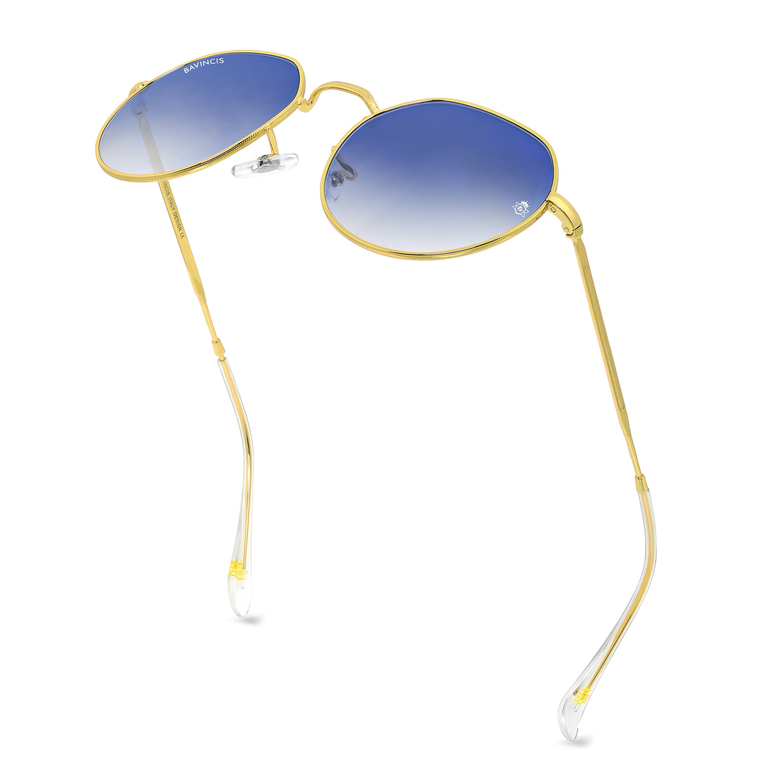 Bavincis Cooper Gold And Blue Gradient Edition Sunglasses