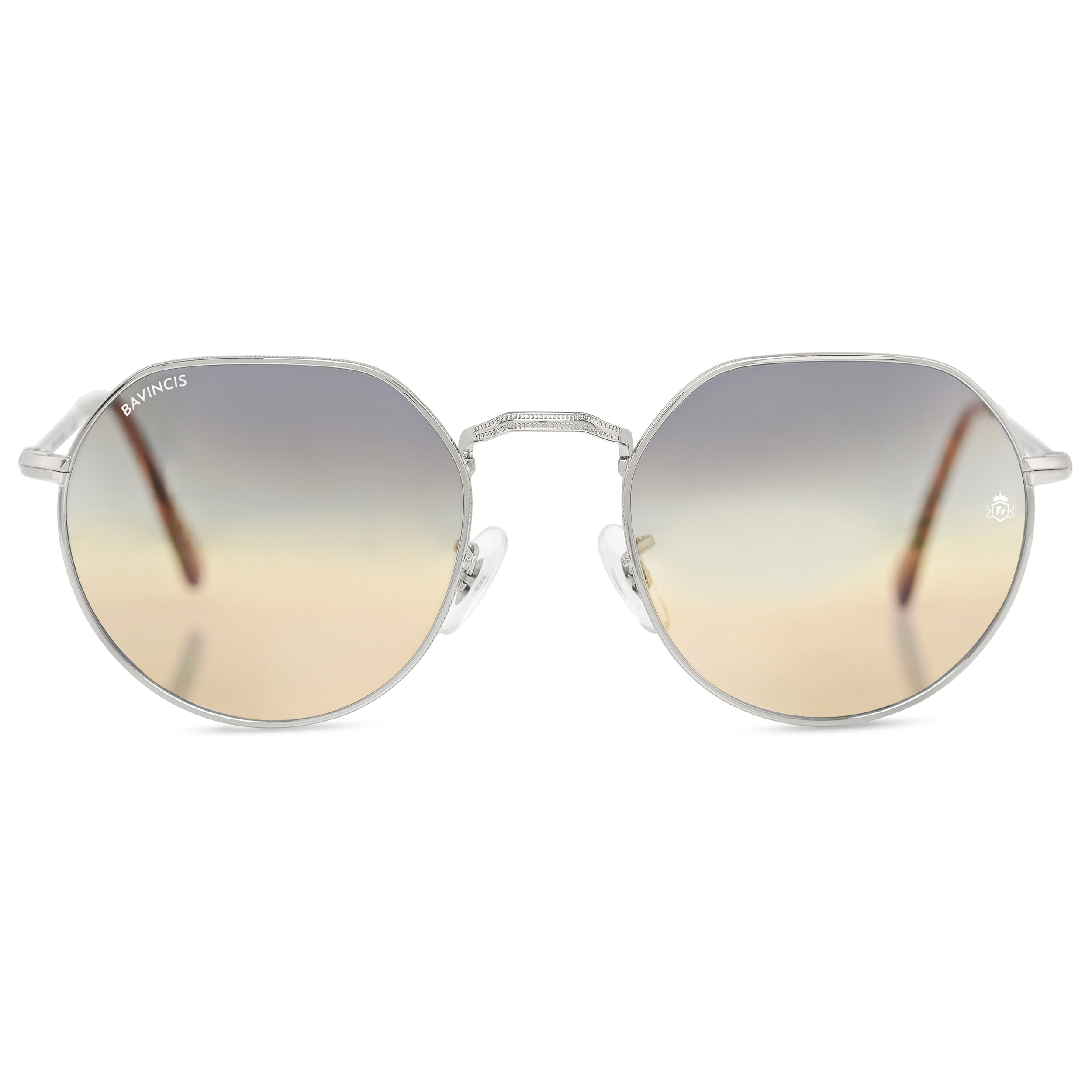 Bavincis Cooper Silver And Gray Brown Gradient Edition Sunglasses
