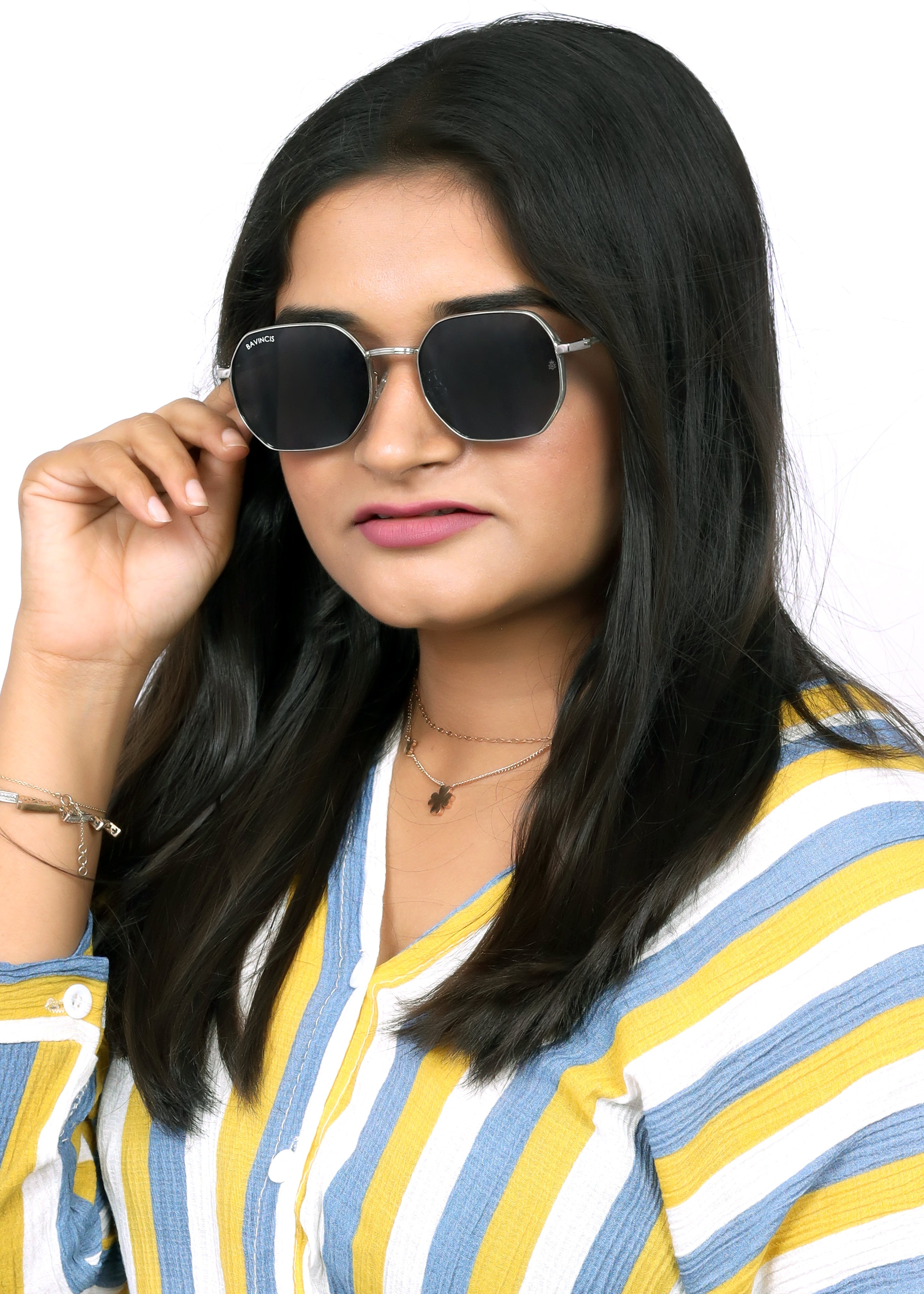 Bavincis Baycan Silver And Black Edition Sunglasses