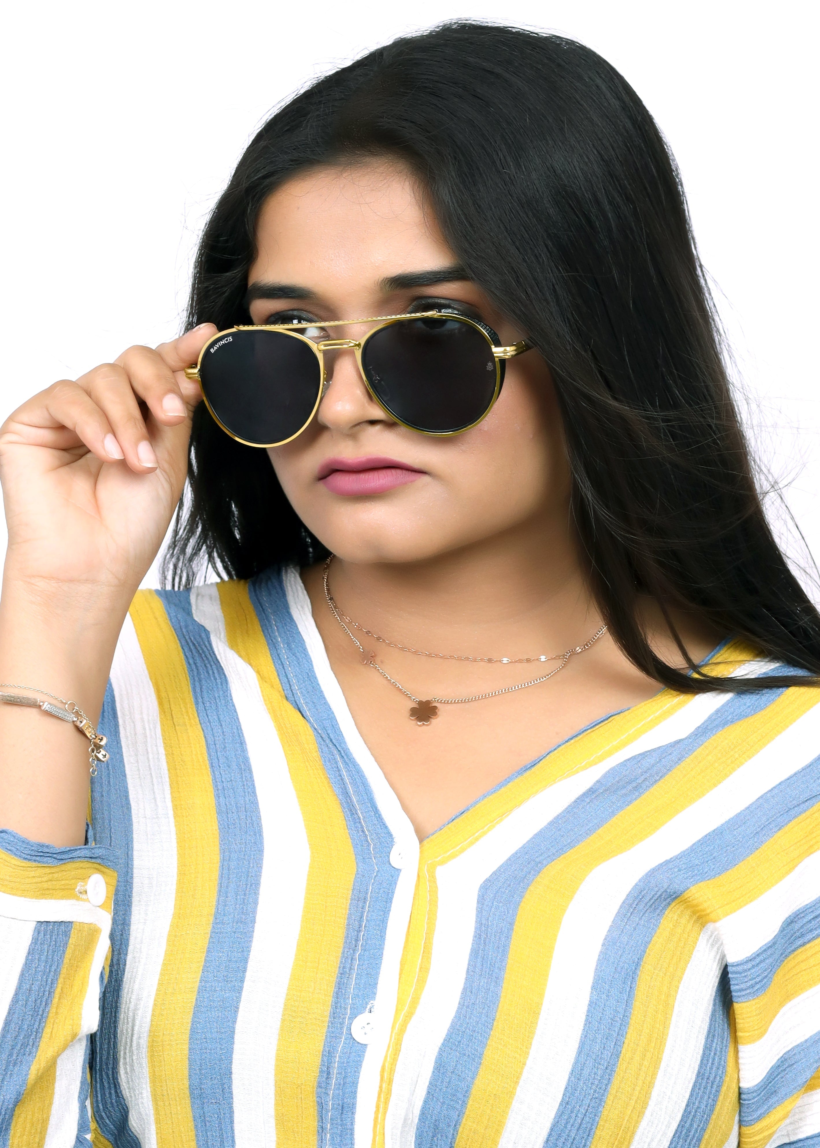 Bavincis Kindon Gold And Black Edition Sunglasses