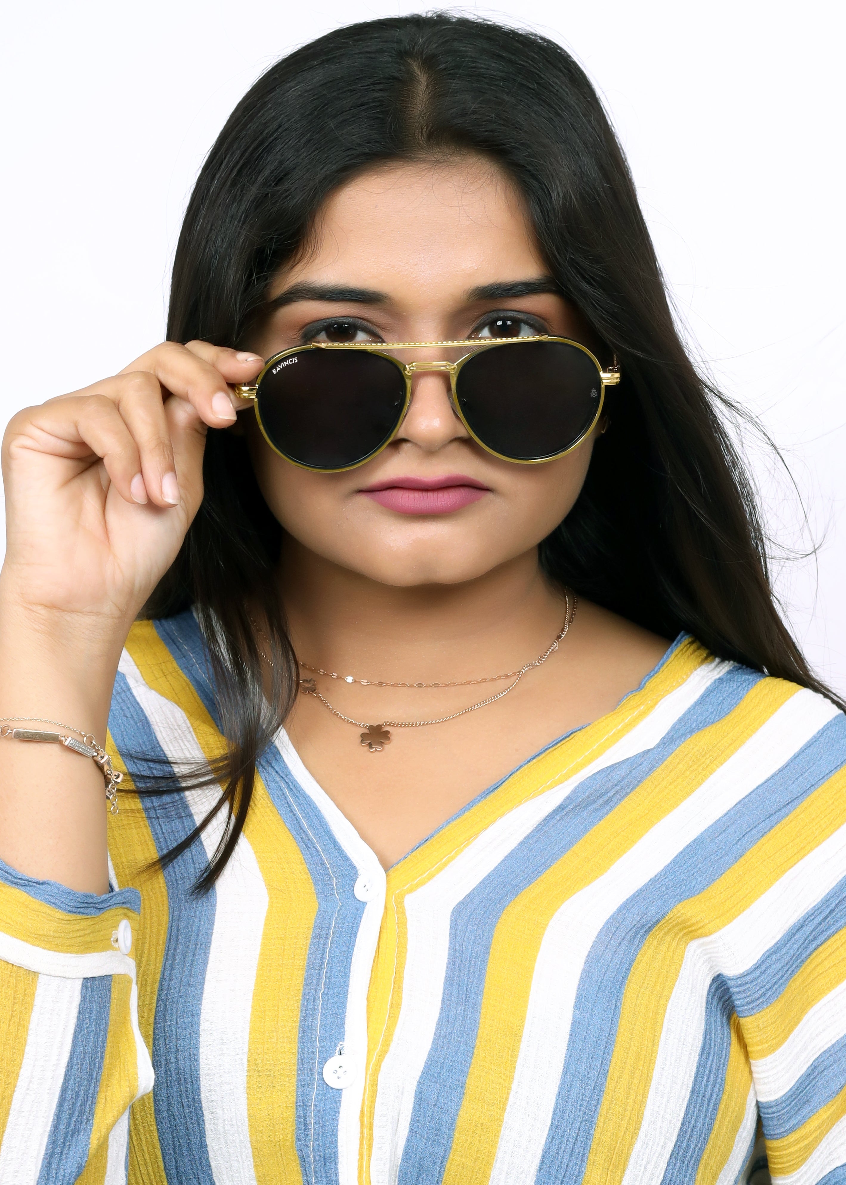 Bavincis Kindon Gold And Black Edition Sunglasses