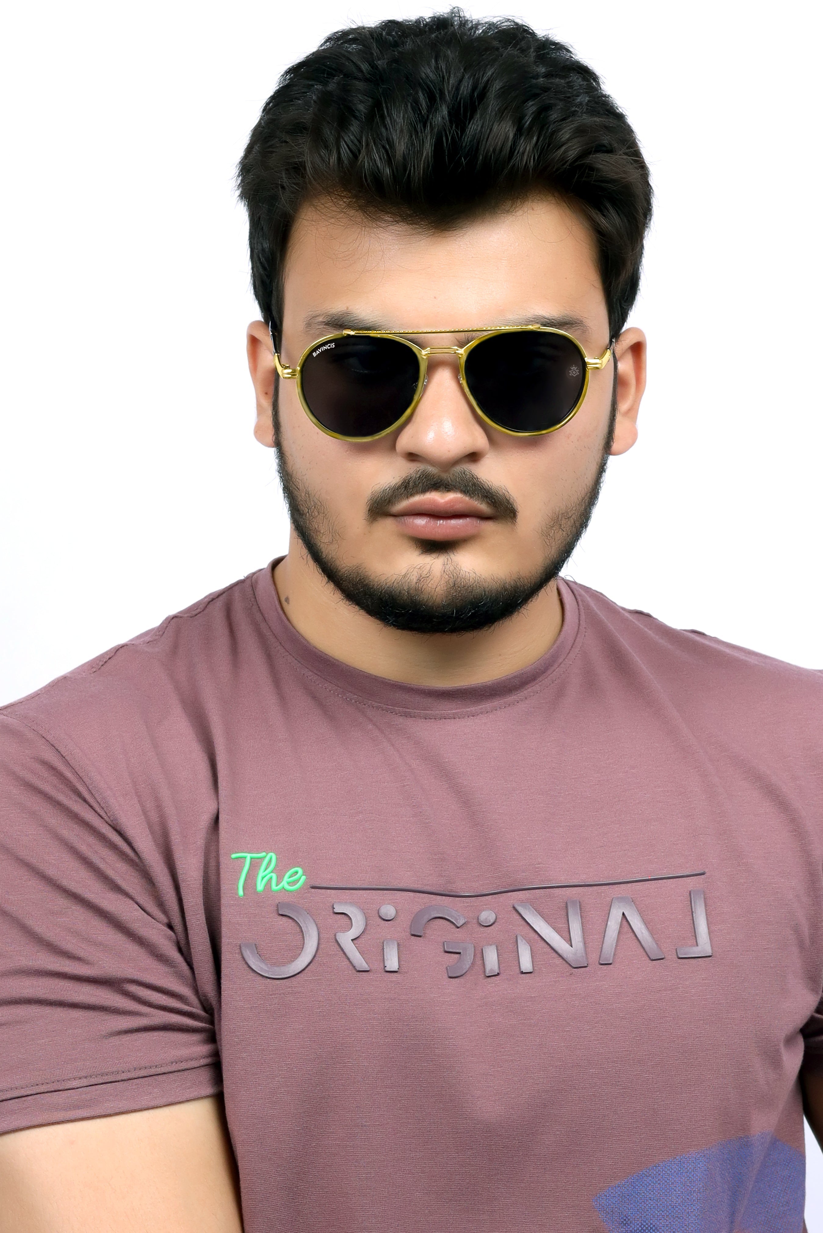 Bavincis Kindon Gold And Black Edition Sunglasses