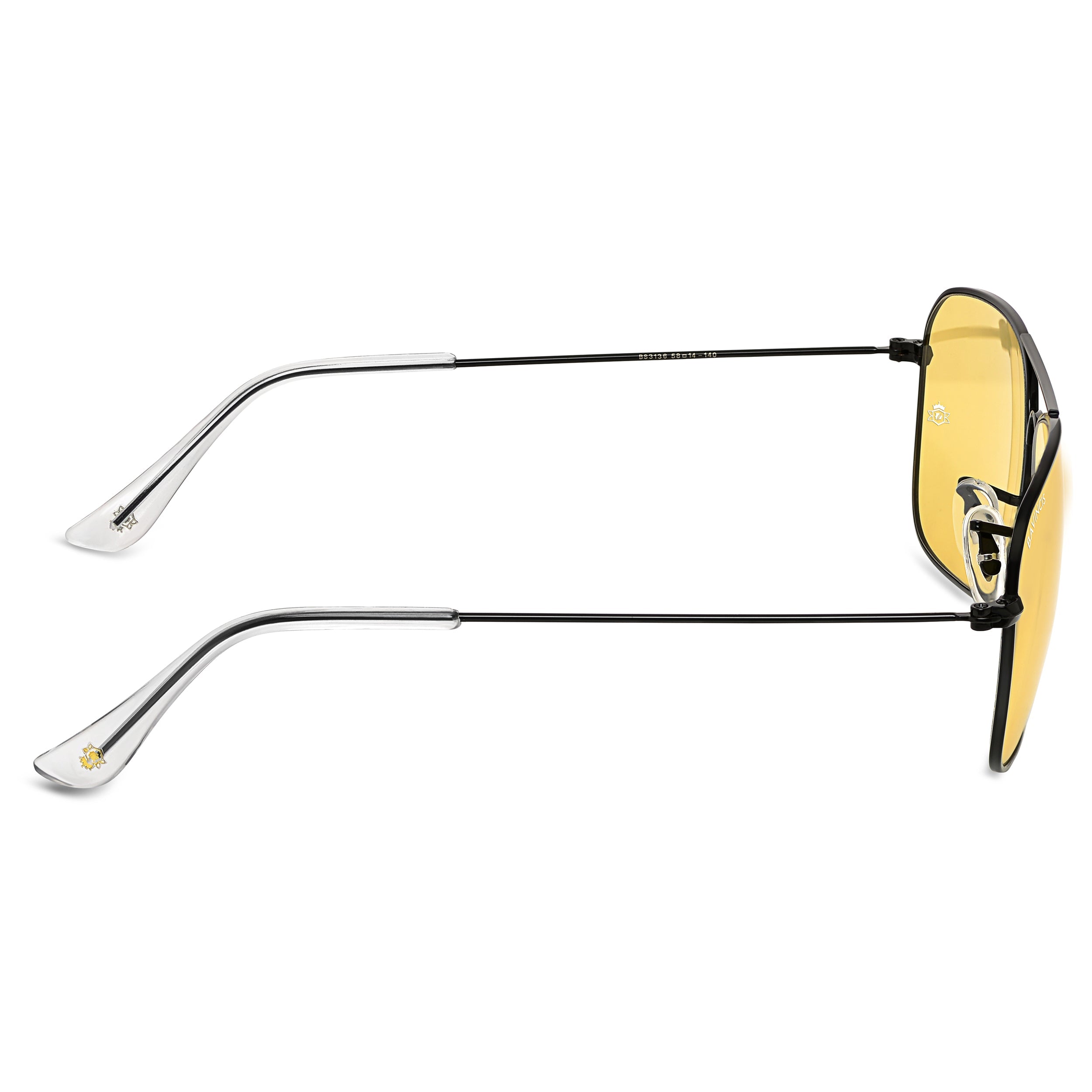 Bavincis Carloz Black And Yellow Edition Sunglasses - BAVINCIS