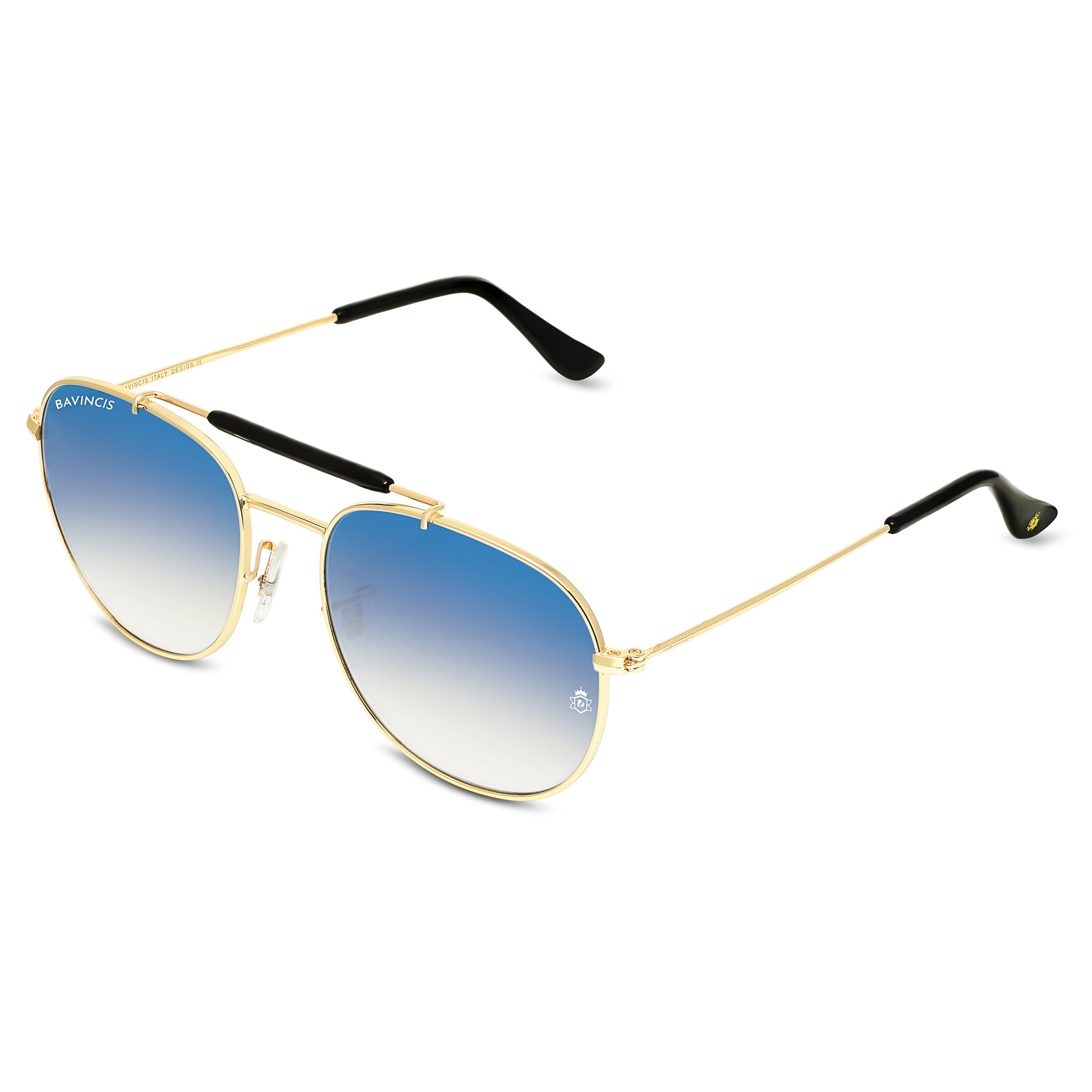 Bavincis Caliber Gold And Blue Gradient Edition sunglasses - BAVINCIS