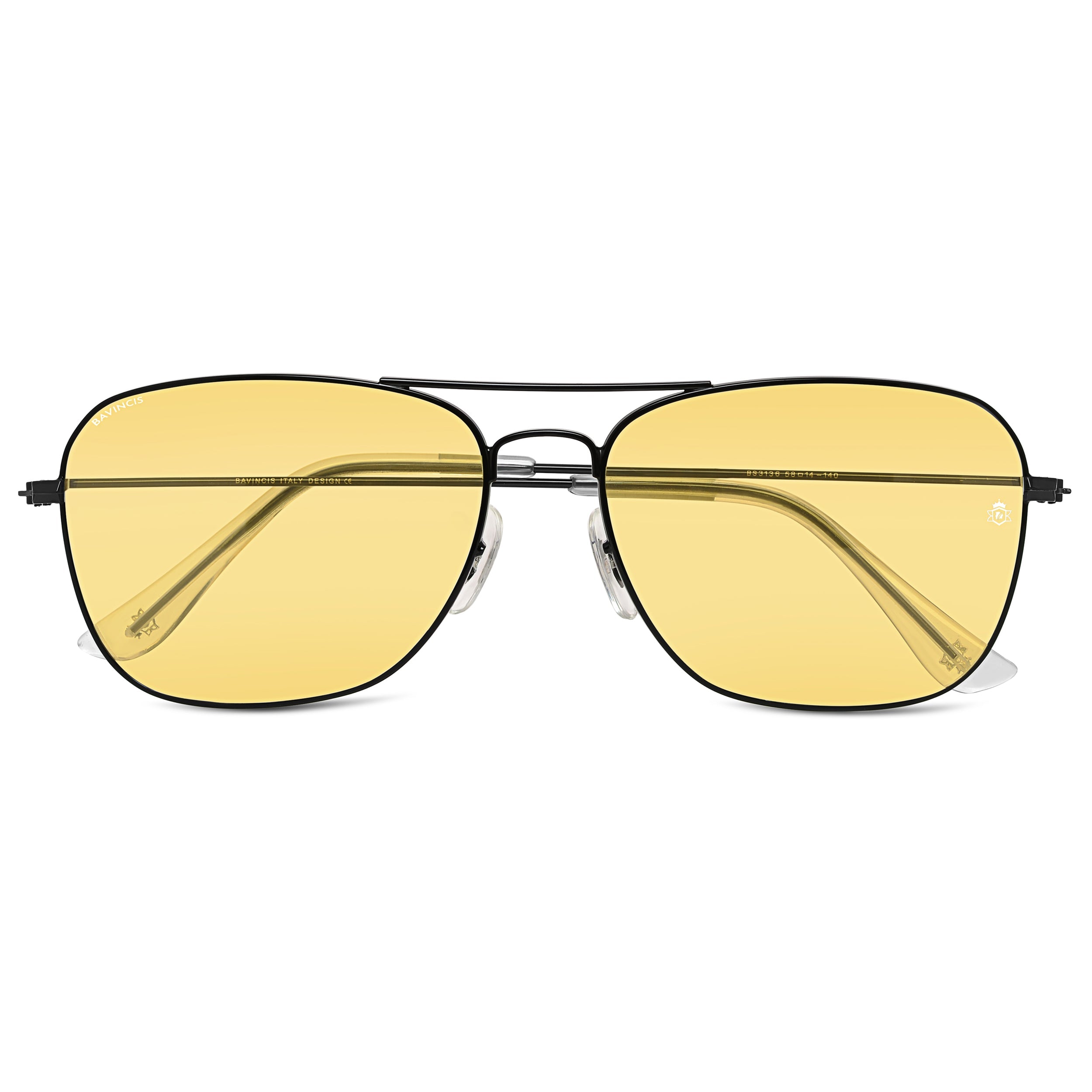 Bavincis Carloz Black And Yellow Edition Sunglasses - BAVINCIS