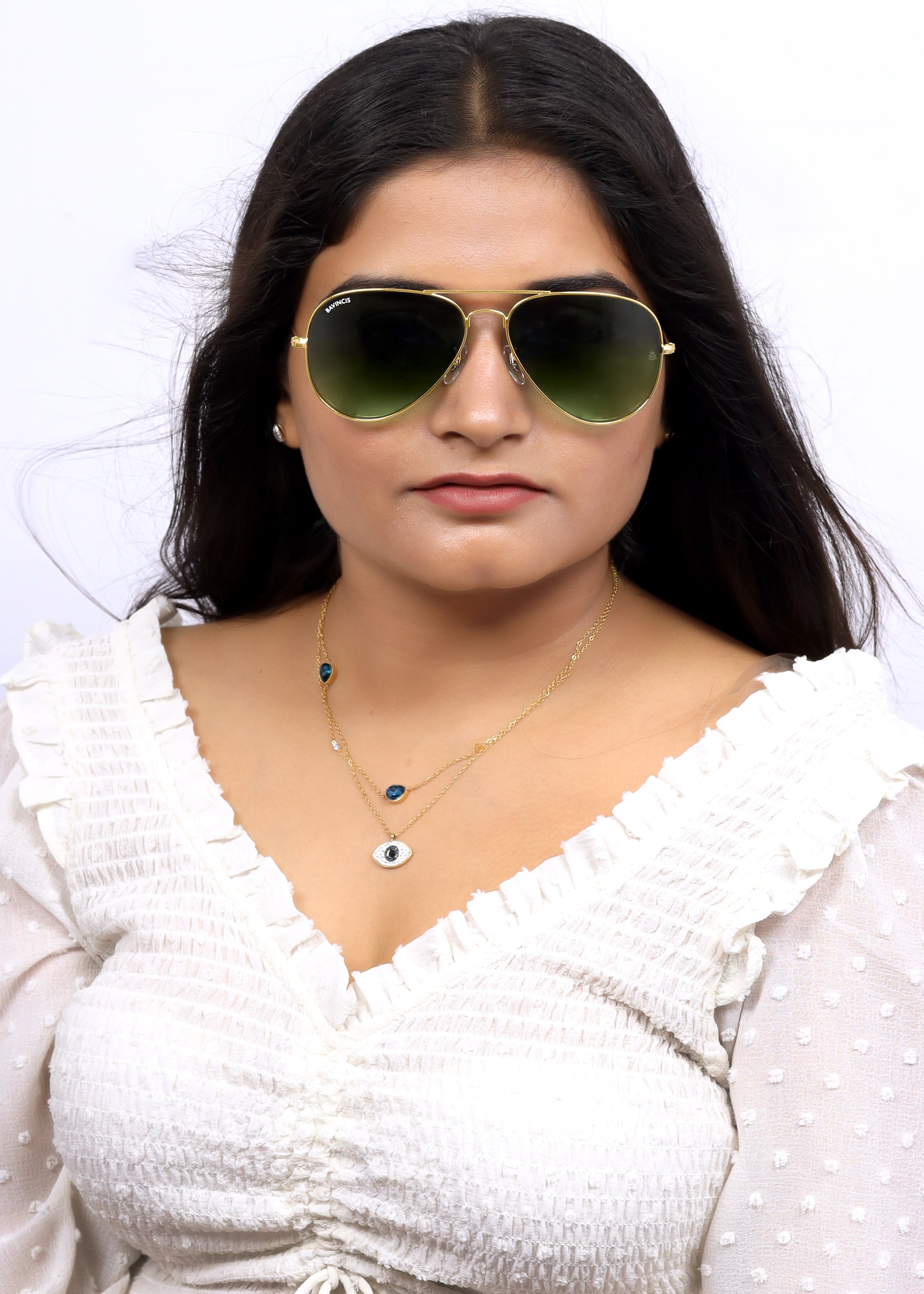 Bavincis Tommy Gold And Green Gradient Edition Sunglasses