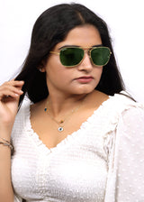 Bavincis Carloz Gold And Green Edition Sunglasses