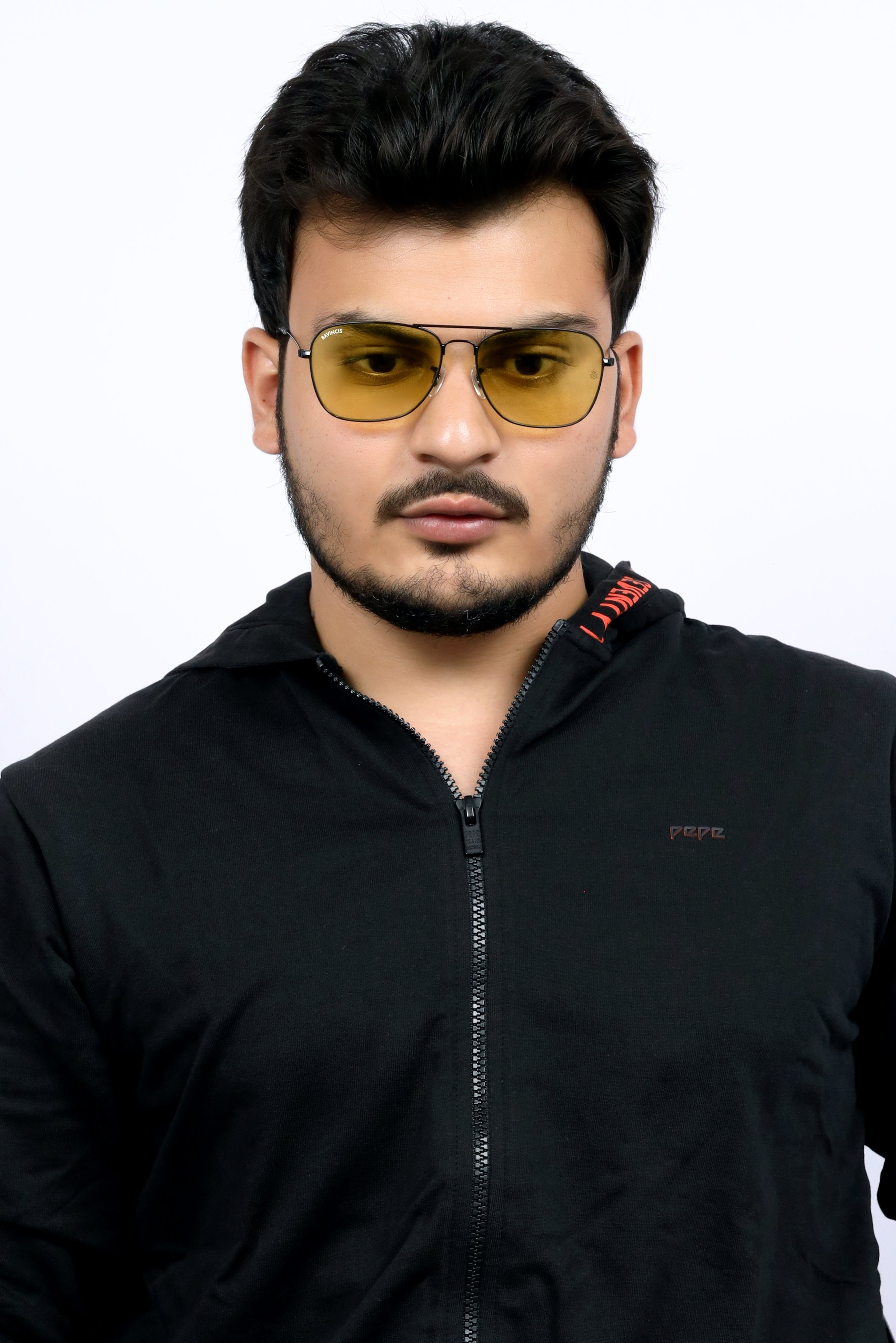 Bavincis Carloz Black And Yellow Edition Sunglasses