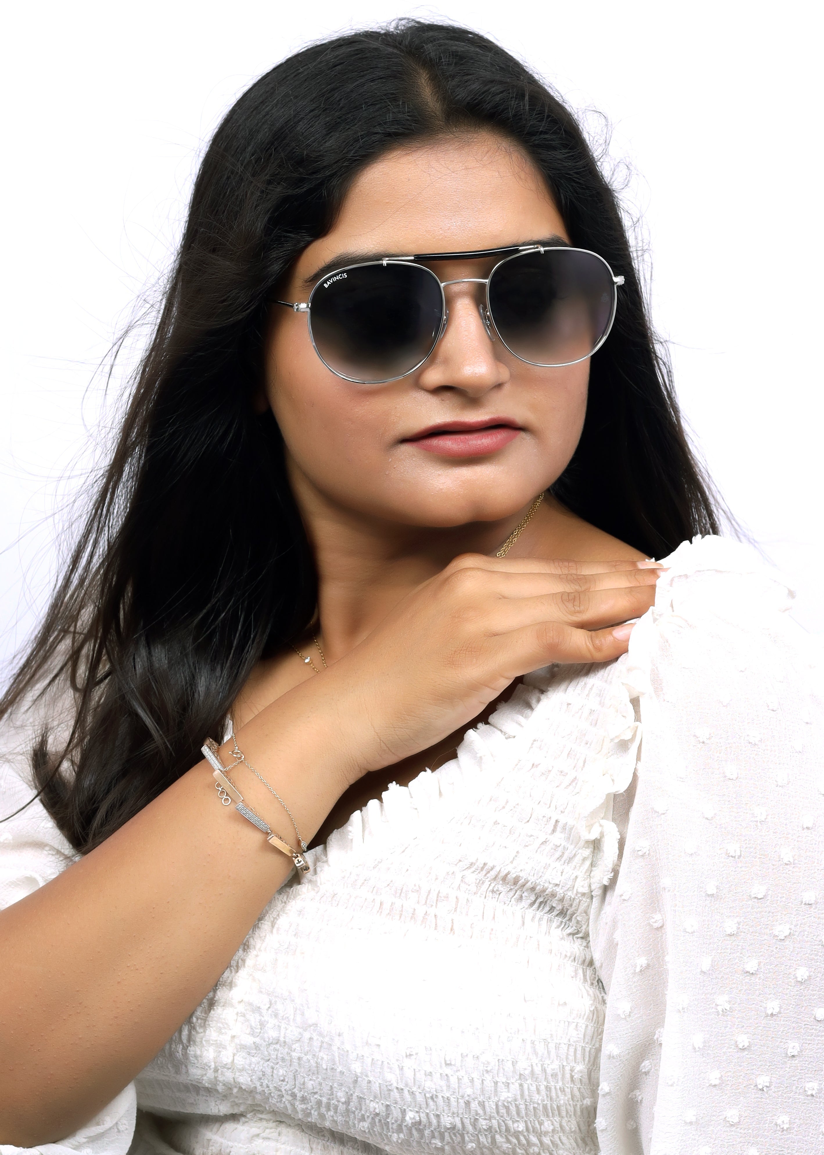 Bavincis Caliber Silver And Grey Gradient Edition sunglasses