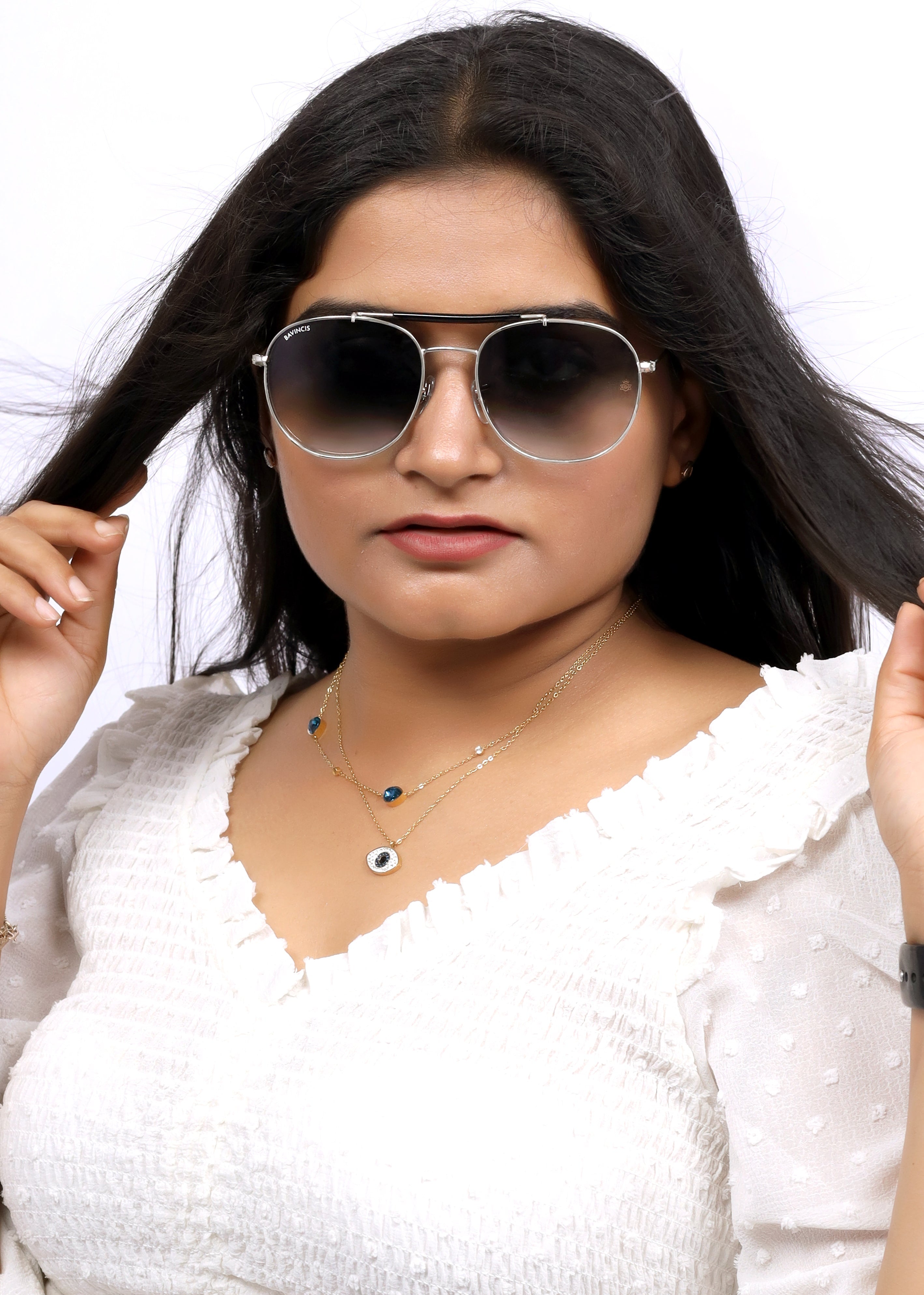 Bavincis Caliber Silver And Grey Gradient Edition sunglasses