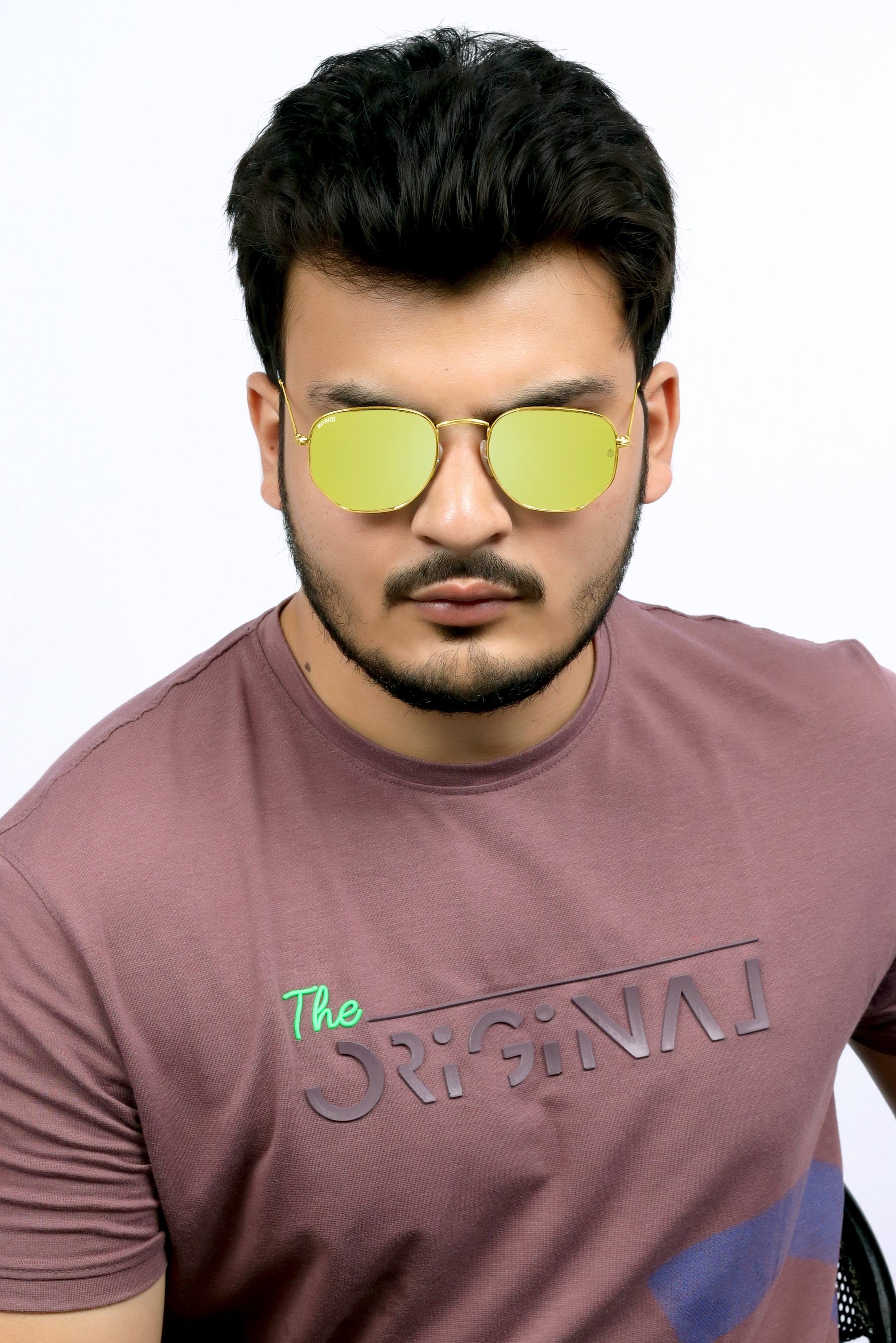 Bavincis Gemini Gold Yellow Mercury Edition Sunglasses