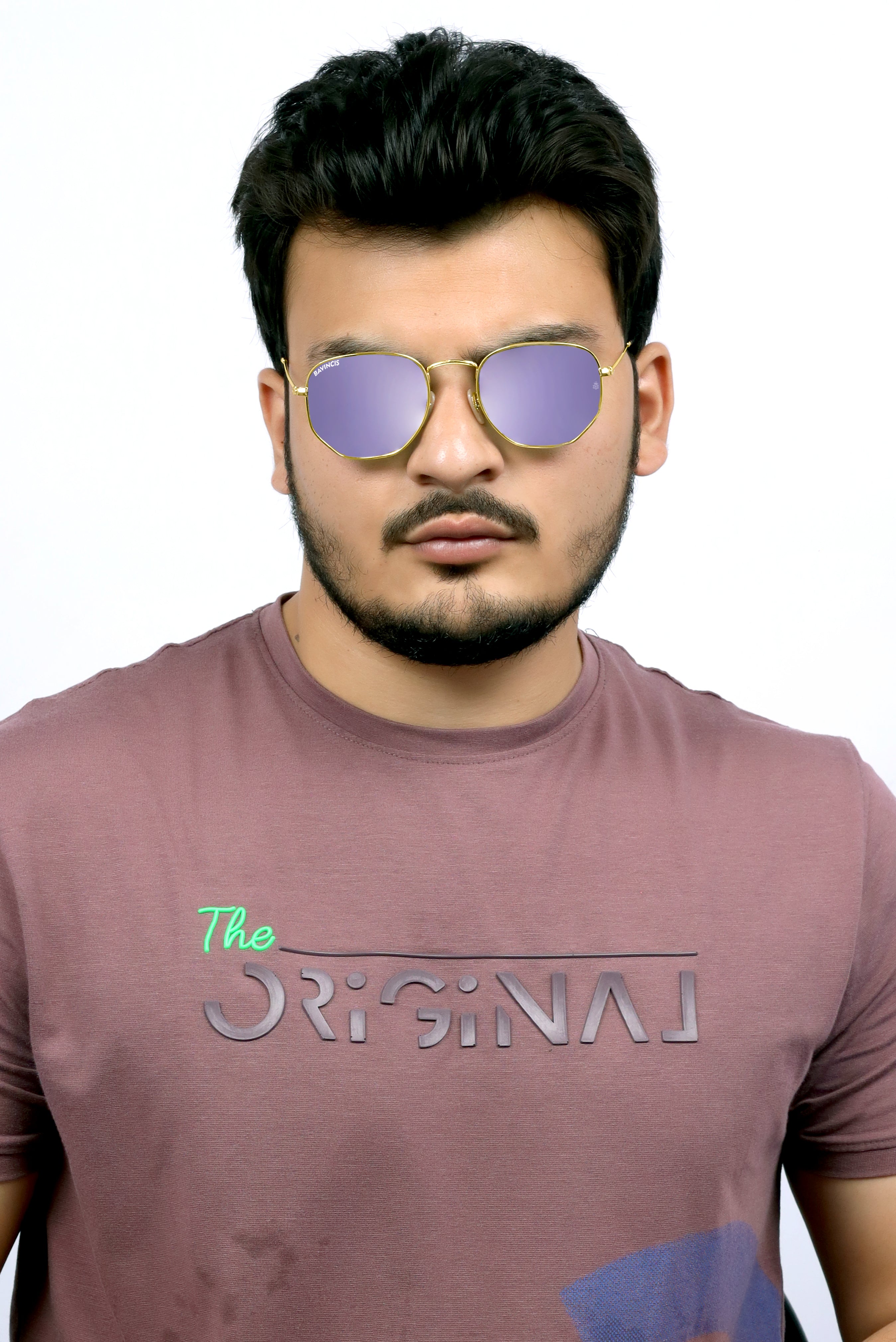 Bavincis Gemini Gold And Violet Edition Sunglasses
